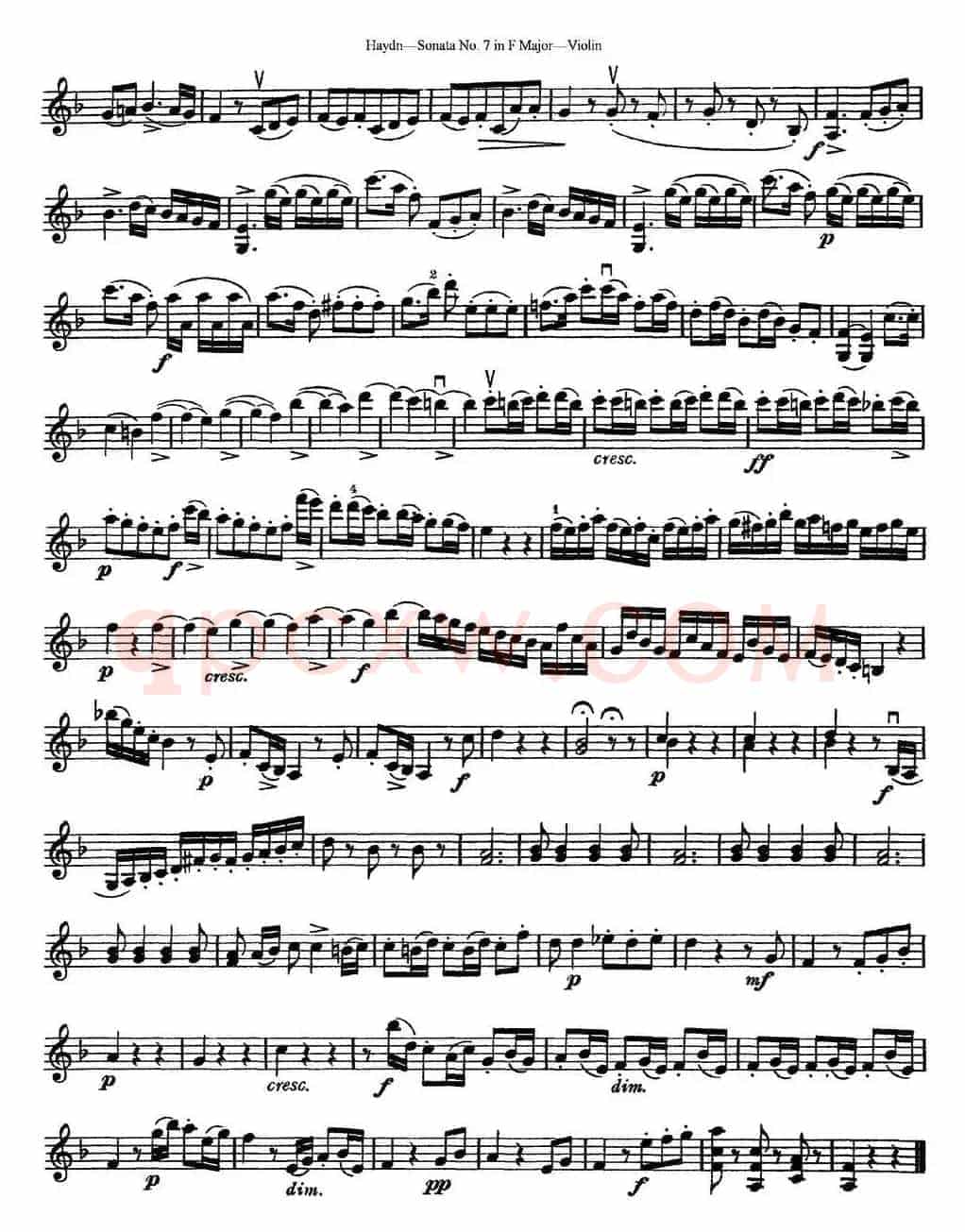 Violin Sonata No.7 in F Major