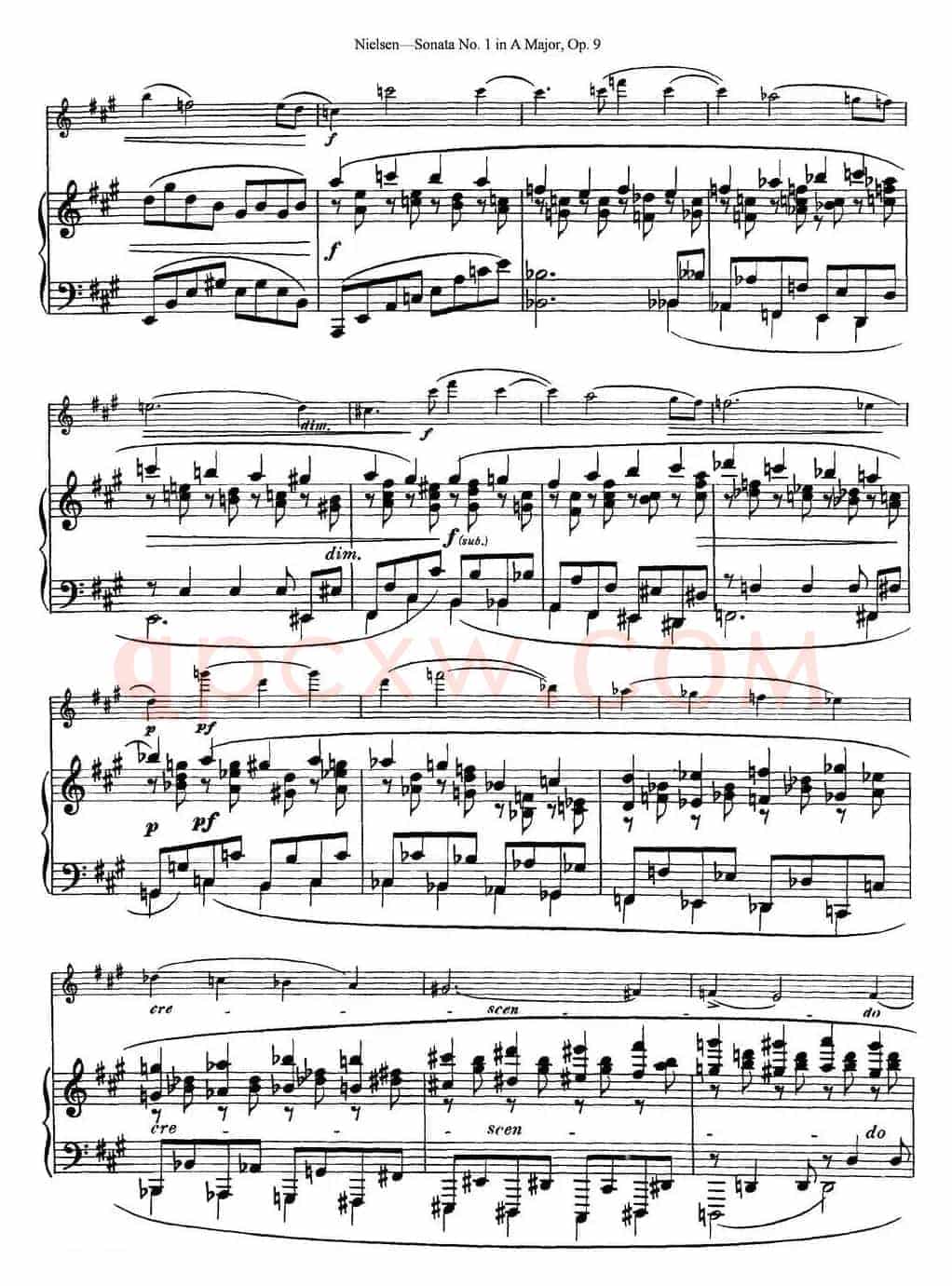 Violin Sonata No.1 in A Major Op.9（小提琴+钢琴伴奏）