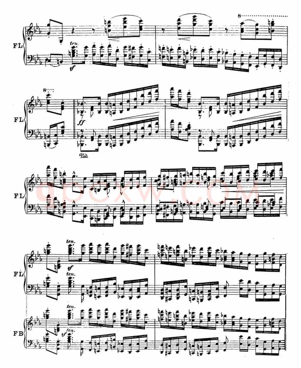 6首帕格尼尼大练习曲（Andantino capriccioso）
