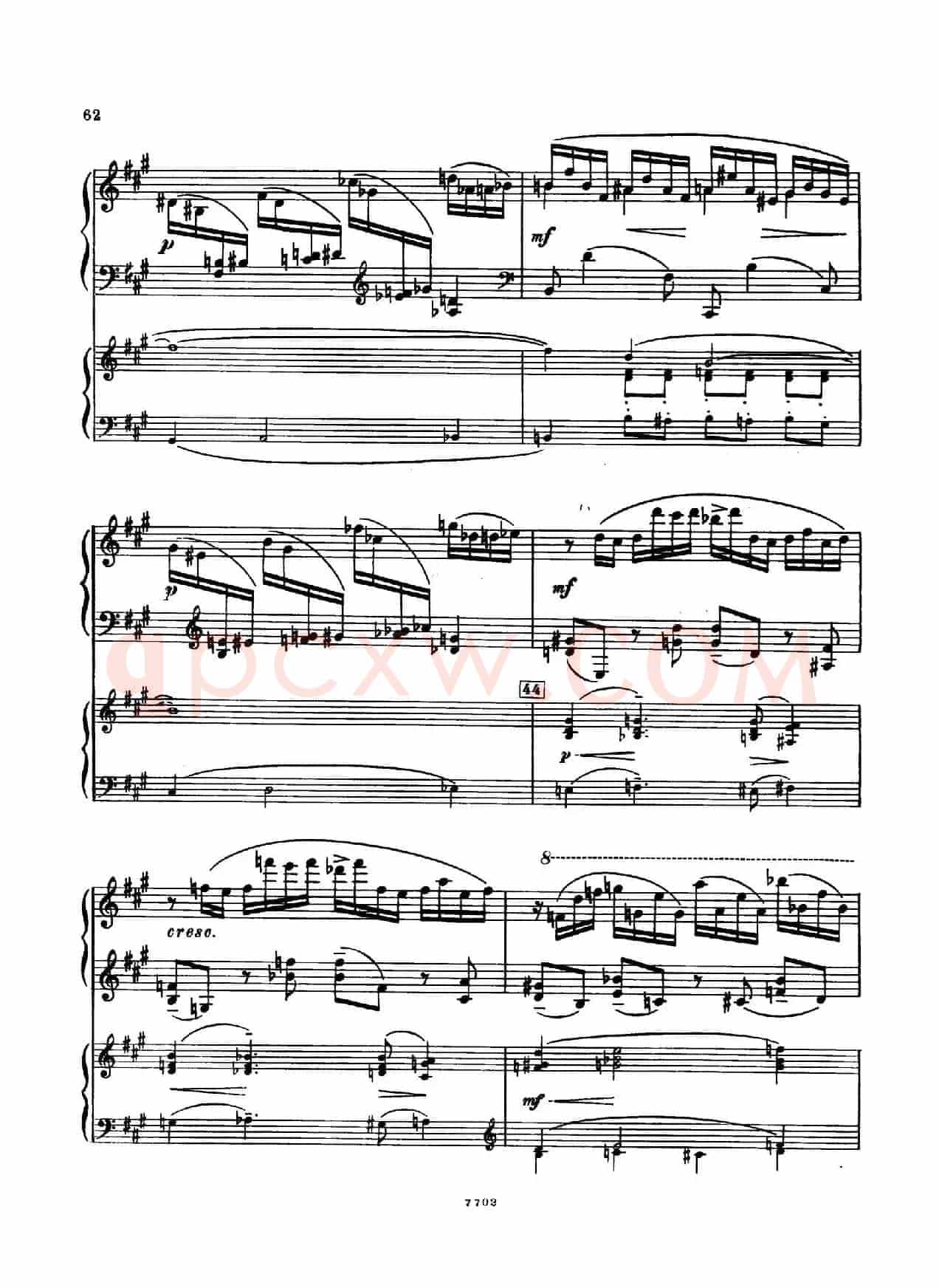 升f小调第一钢琴协奏曲 Op.1(双钢琴版)