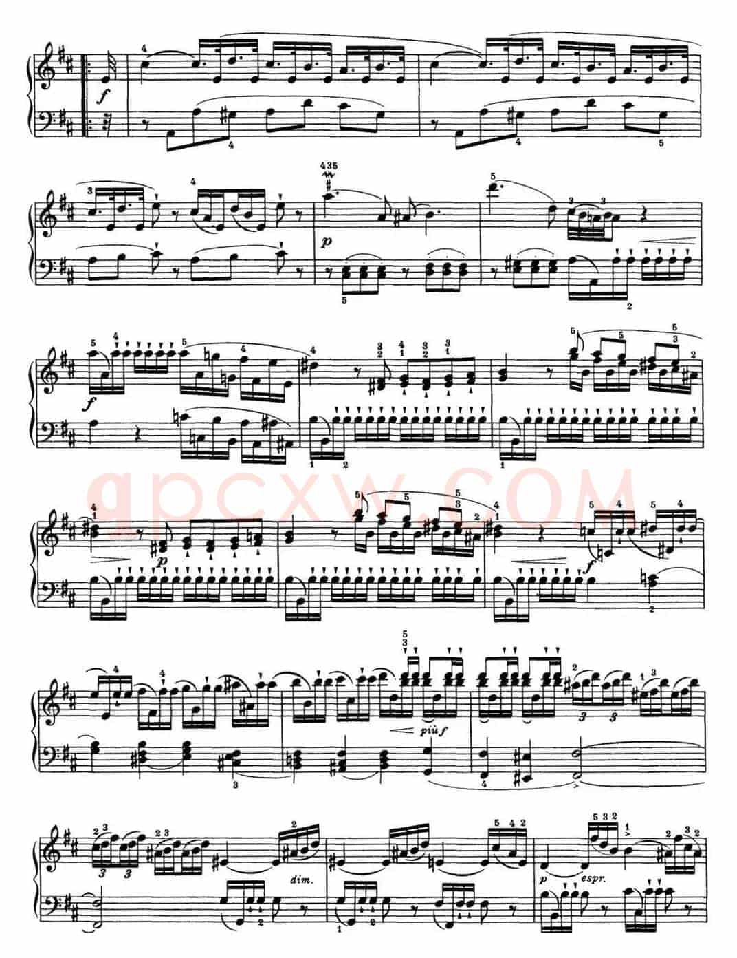 海顿 钢琴奏鸣曲 Hob XVI 19 Divertimento D major