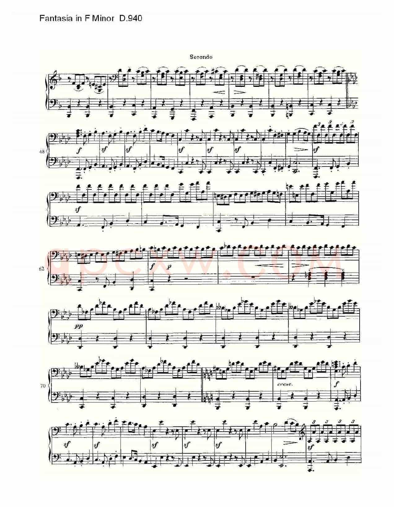 Fantasia in F Minor D.940（F小调幻想曲D.940）
