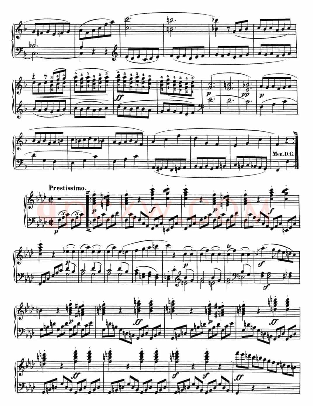 贝多芬钢琴奏鸣曲01 f小调 Op.2 No.1 F minor