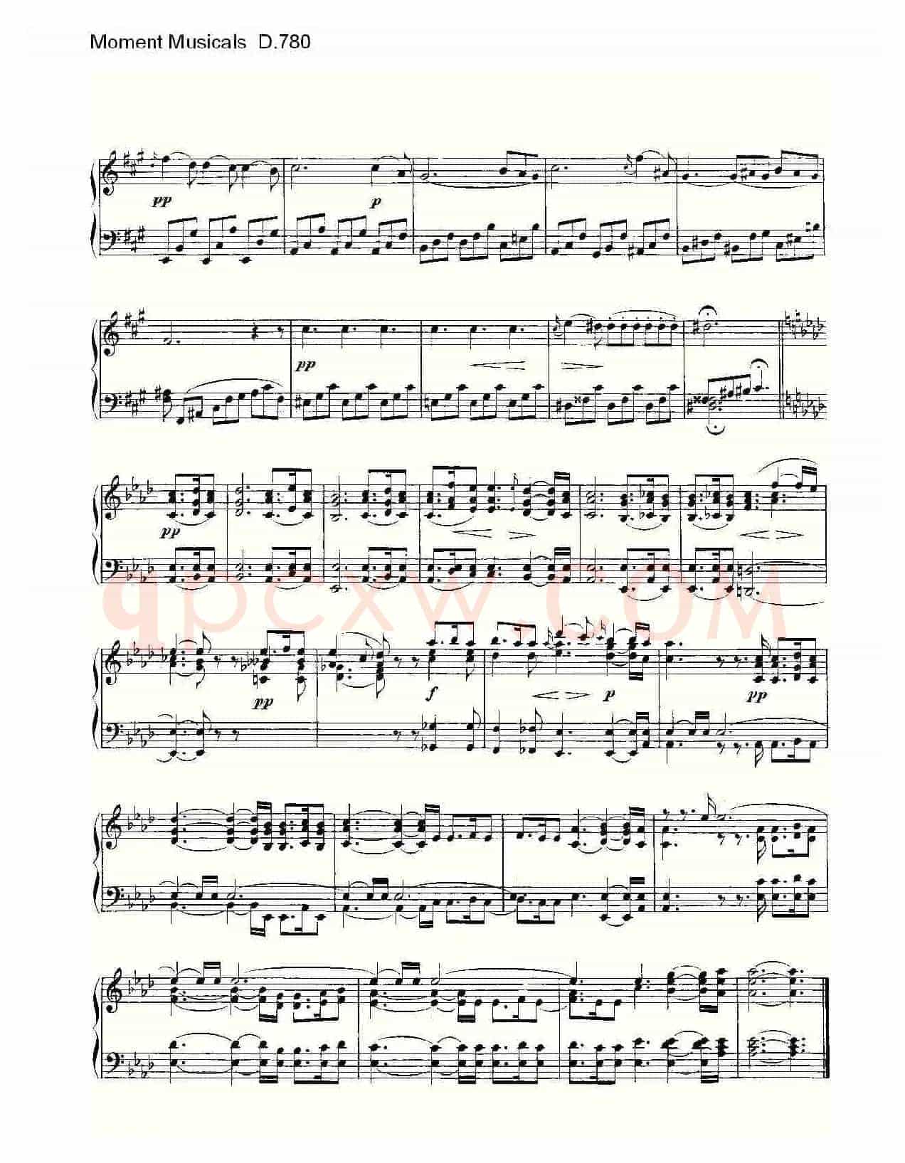 Moment Musicals D.780（6首音乐瞬间）