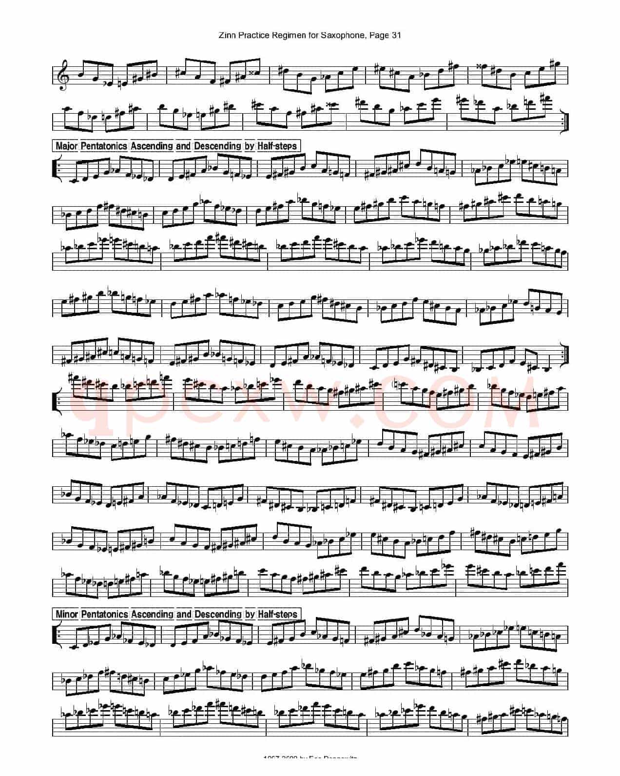 ZinnRegimenSax2009练习曲