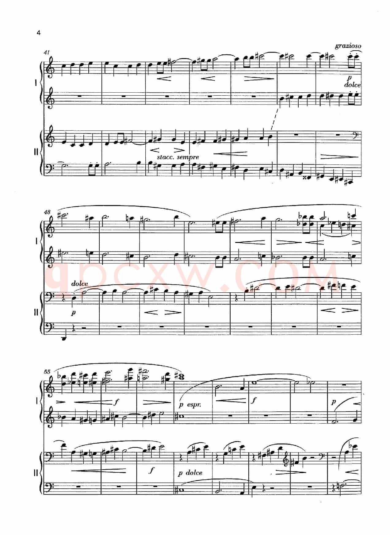 Vier Bagatellen Op.70(4首小品·Ⅰ·四手联弹)