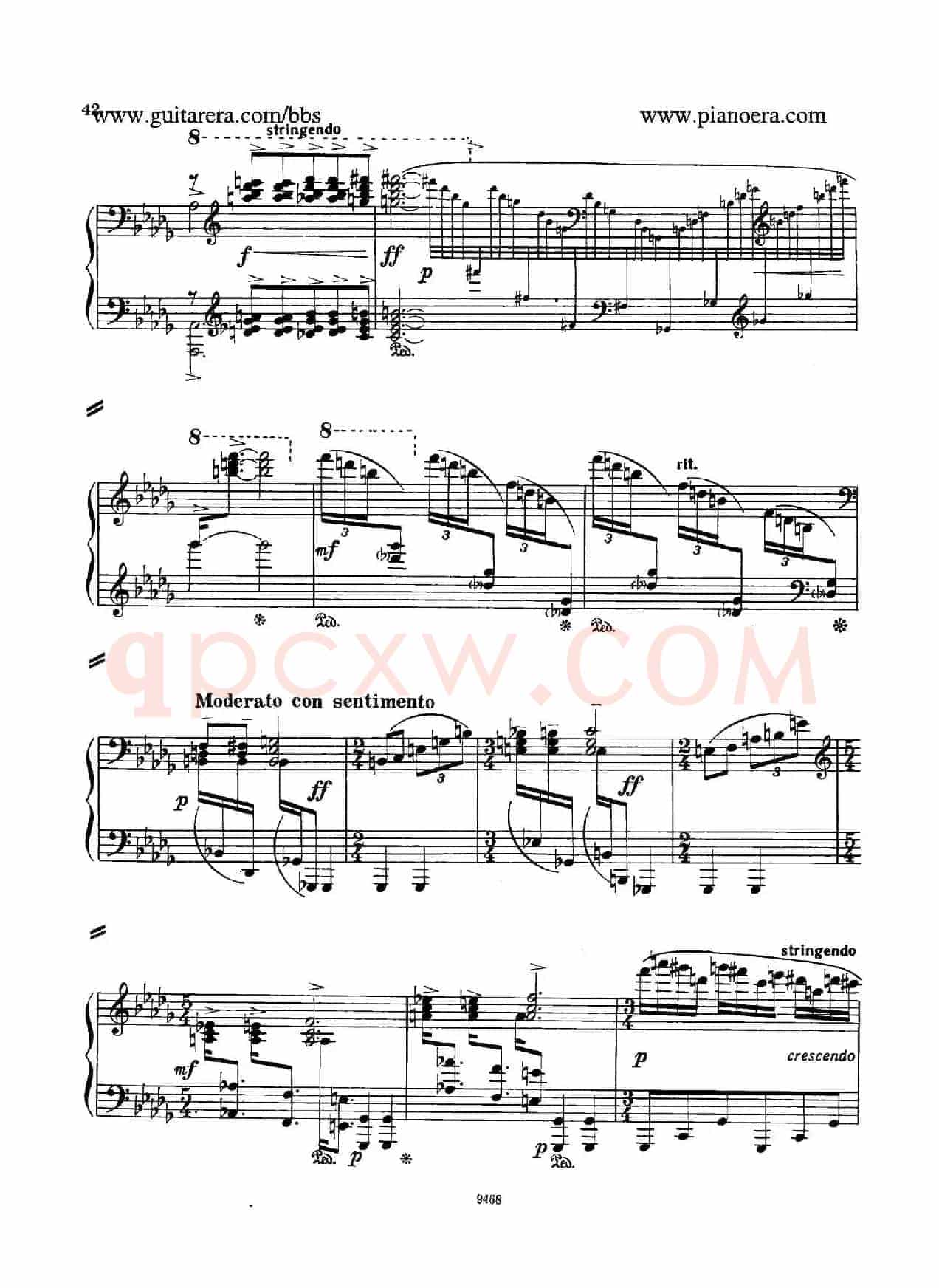 Piano Concerto in D-flat Major Op.37(降D大调钢琴协奏曲·Ⅰ·双钢琴)