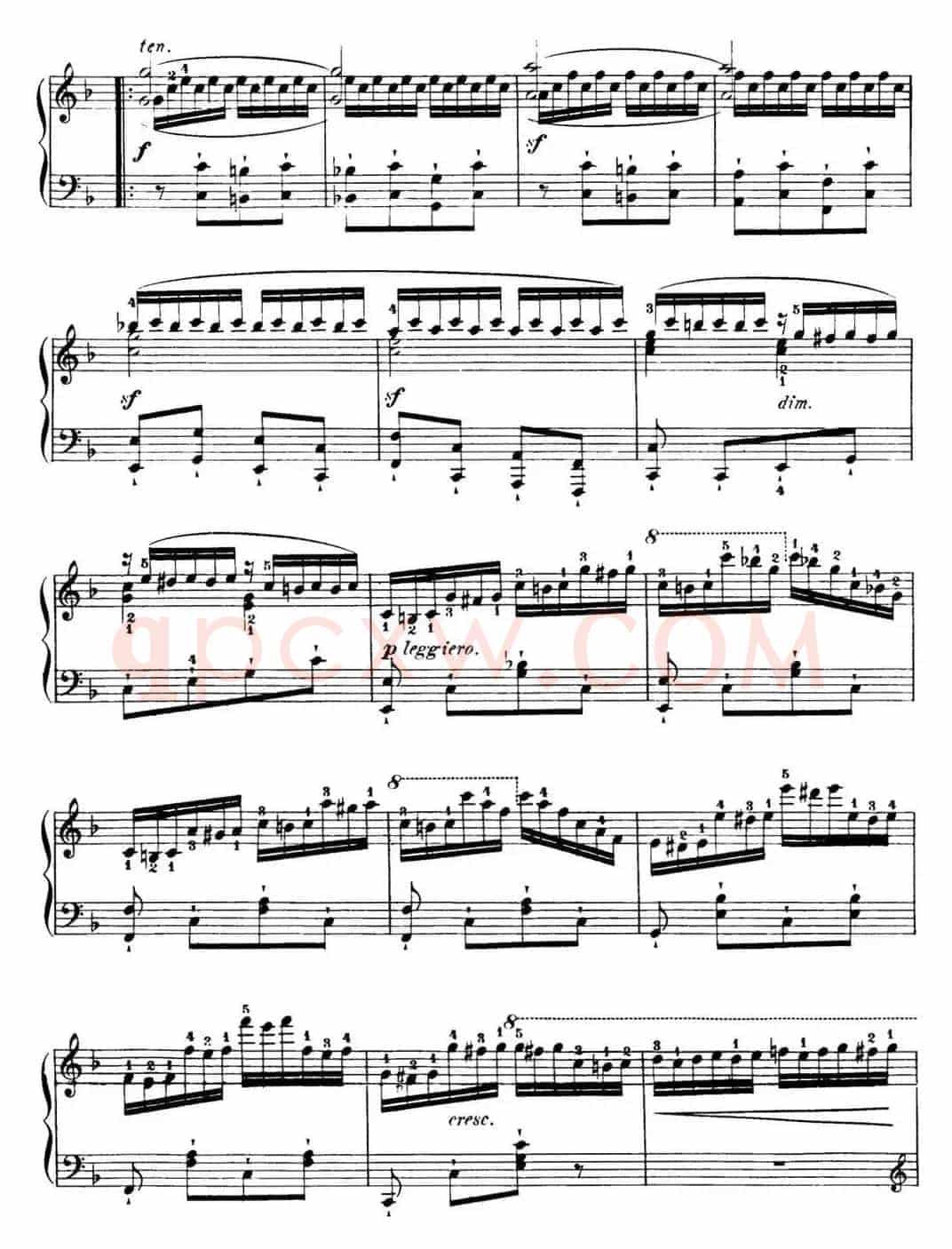 40首车尔尼Op.299钢琴快速练习曲（NO.40）