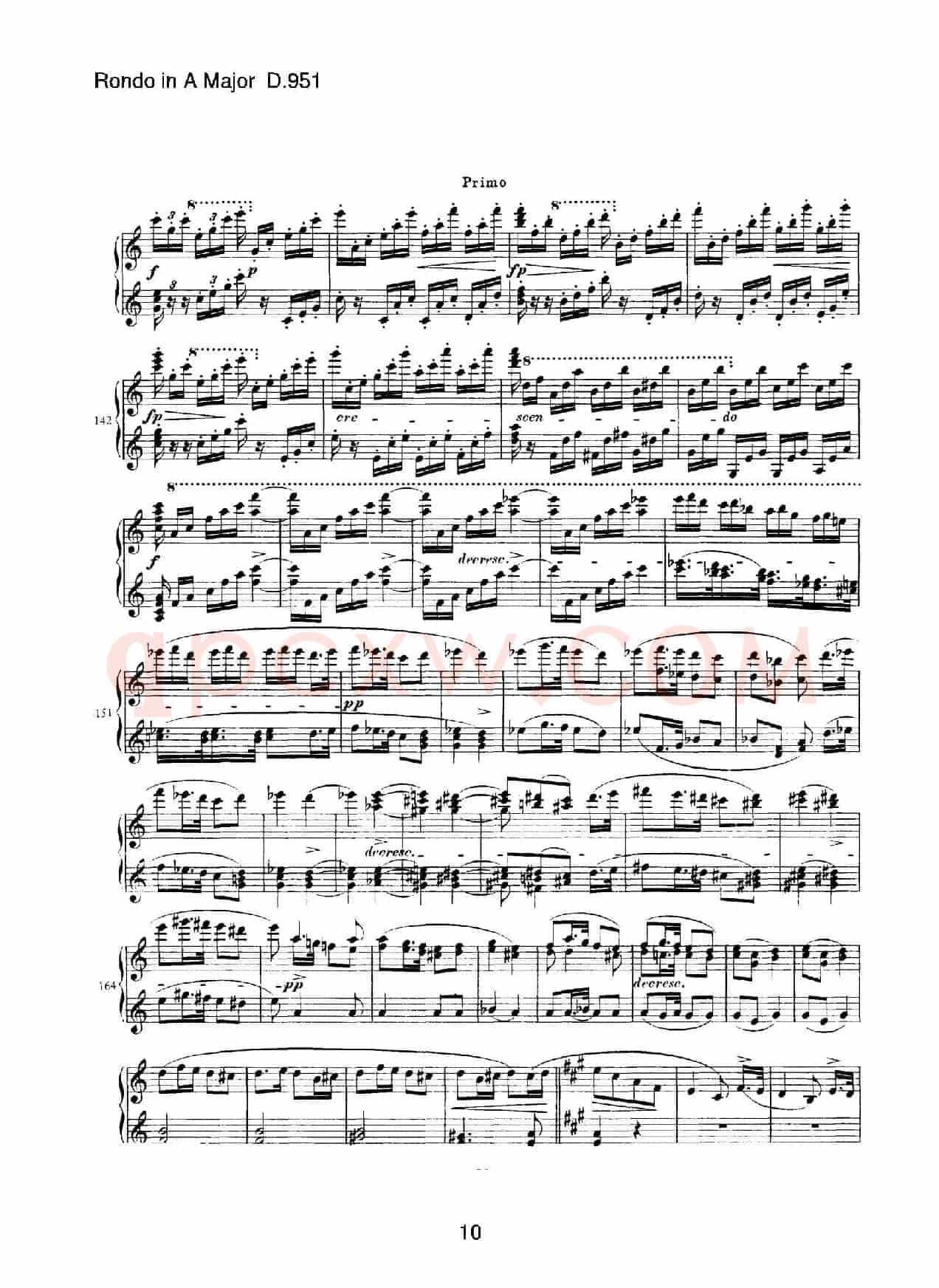 Grand Rondeau in A Major Op.107(A大调回旋曲·四手联弹)