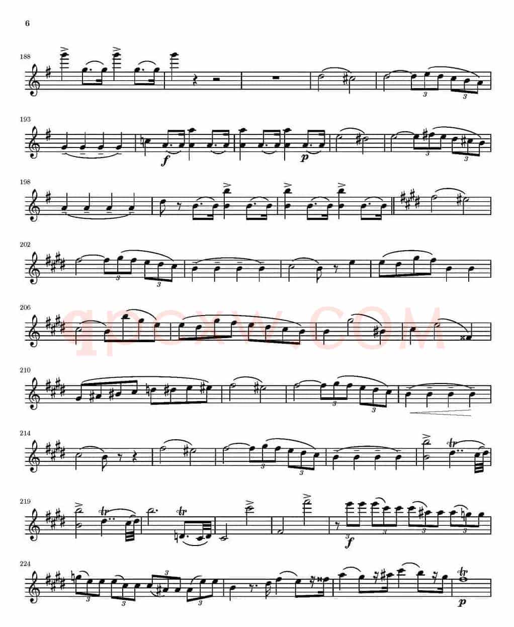 String Quartet nr.18 in E minor（E小调弦乐四重奏）（第一小提琴分谱）