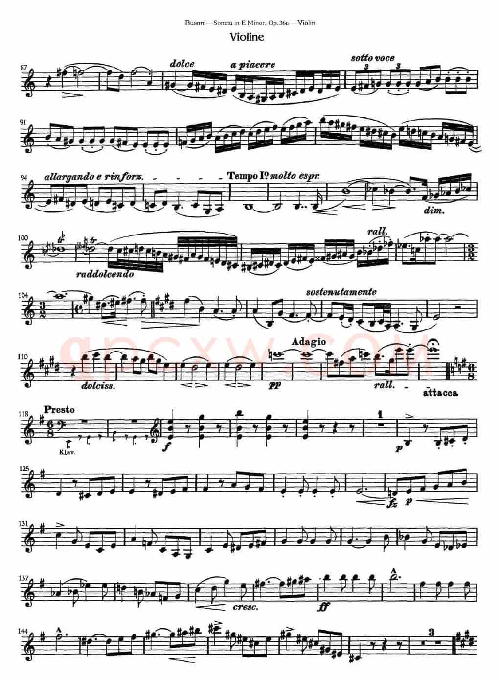Violin Sonata No.2 in E Minor Op.36