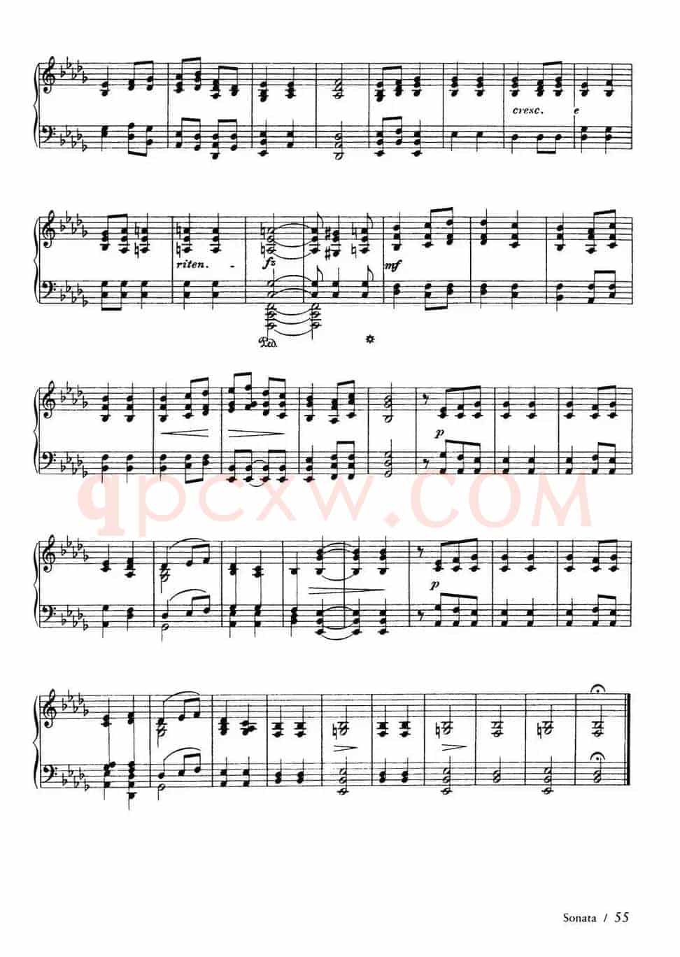 Piano Sonata in F Maj Op·12(F大调钢琴奏鸣曲·第二乐章)