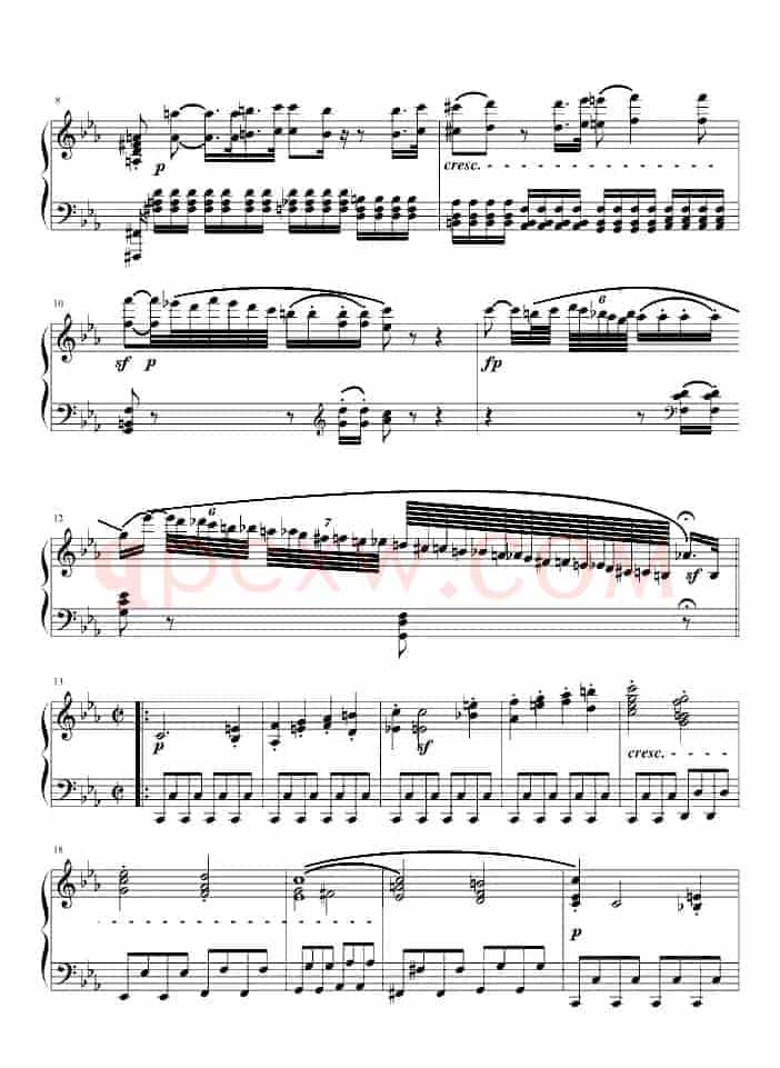 悲怆奏鸣曲第一乐章