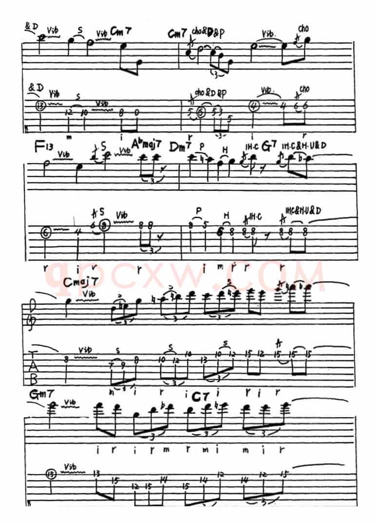 电吉他练习曲（三）（电吉他）