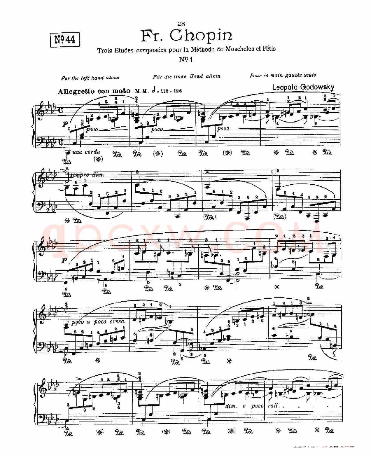 53首以肖邦练习曲为素材而作的练习曲(No.44)