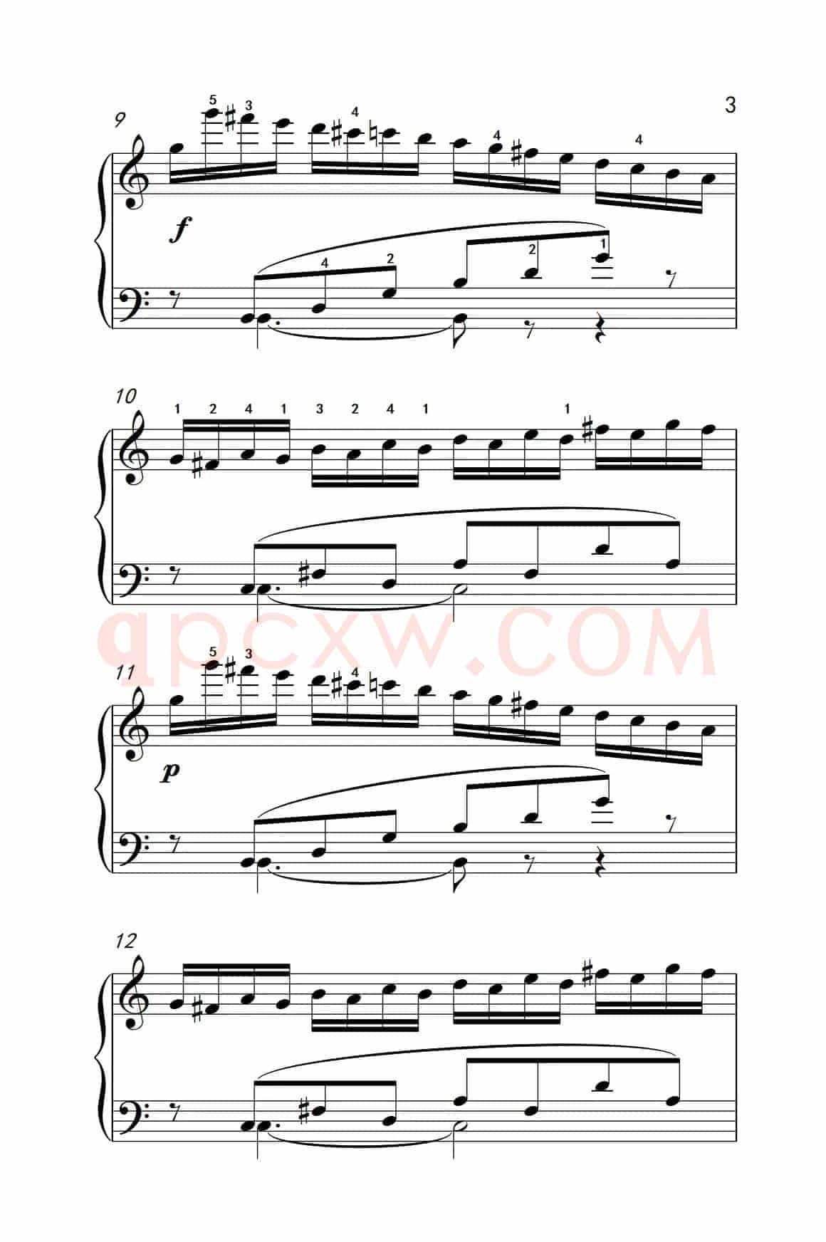 莫什科夫斯基 钢琴练习曲（第五首）