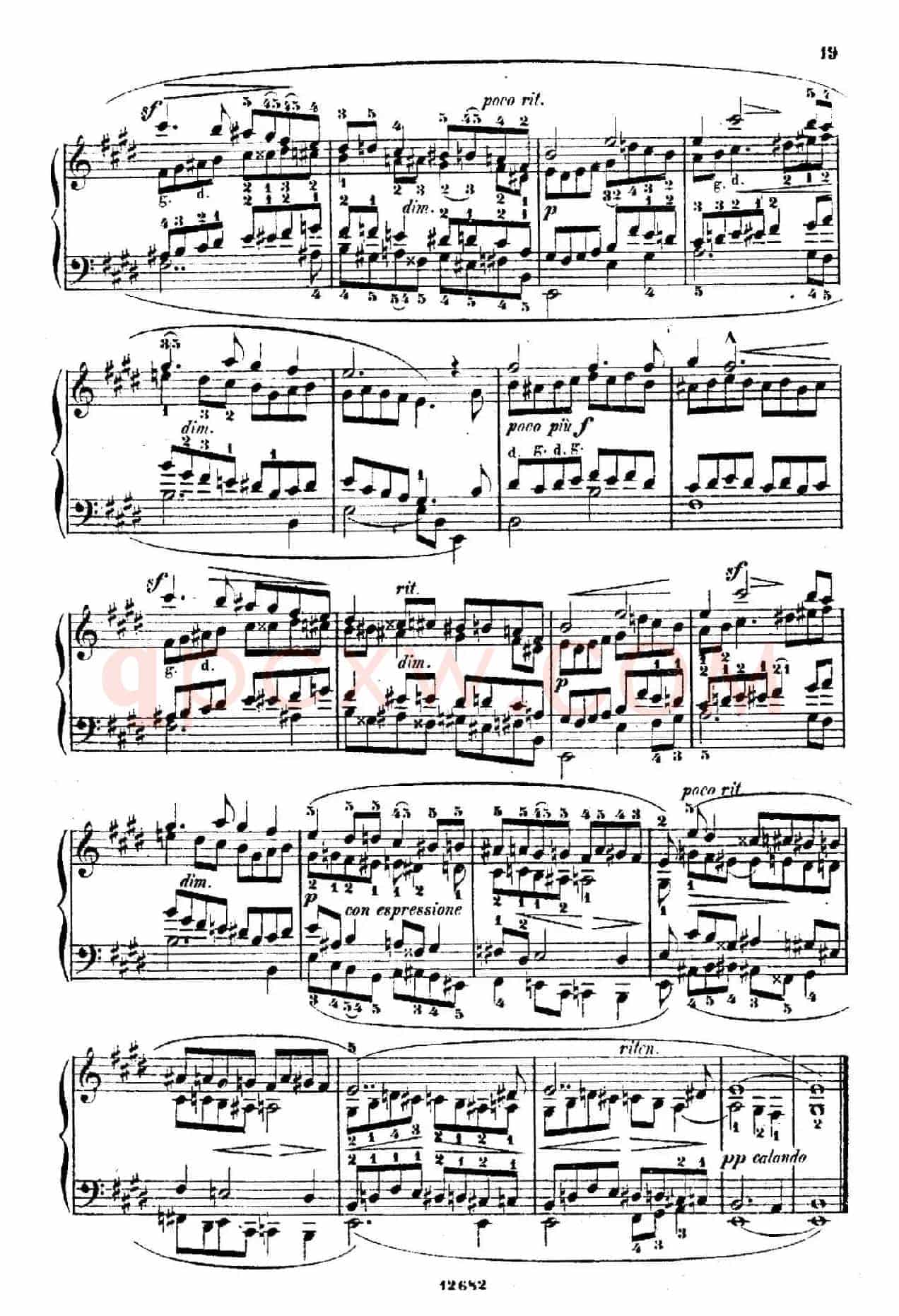 Douze Etudes de Salon Op.5(12首沙龙练习曲·4)