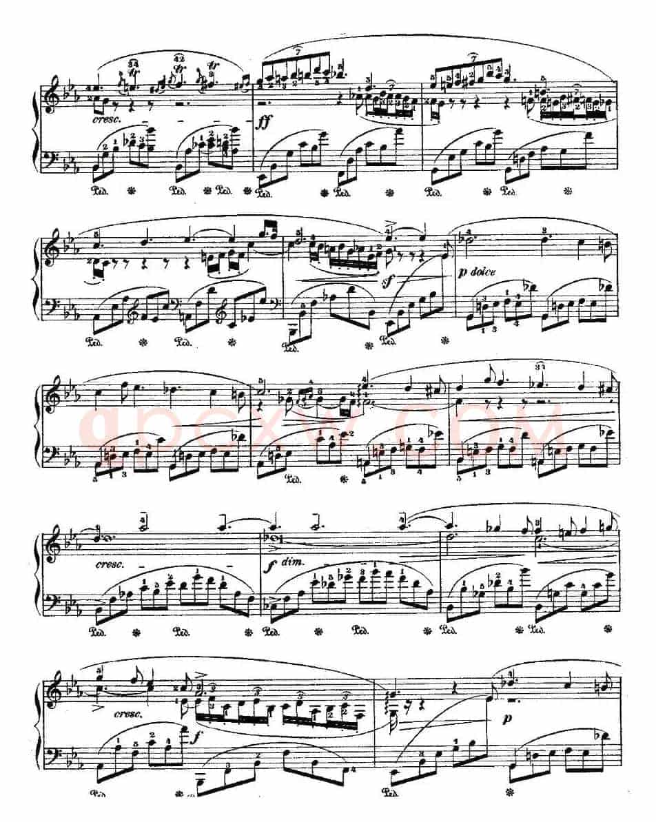 降E大调夜曲Op.55－2（Deux  Nocturnes）