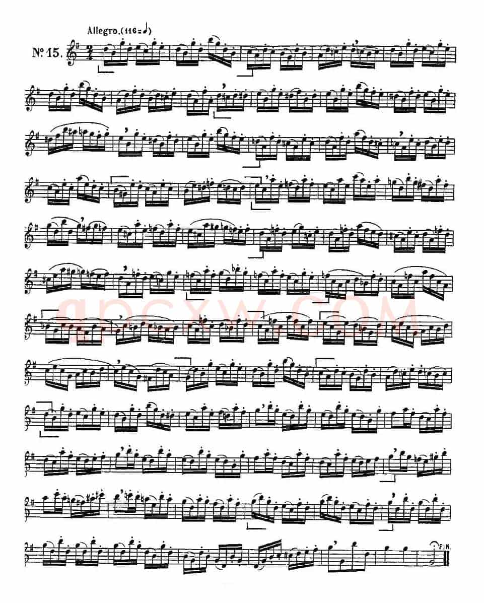 Klose Etudes Chantantes Pour Saxophone（KLOSE的15首练习曲集）