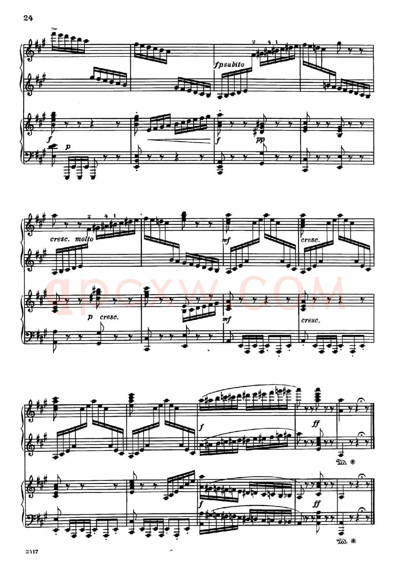 Introduction et Rondo Capriccioso Op.28(引子与随想回旋曲·双钢琴)