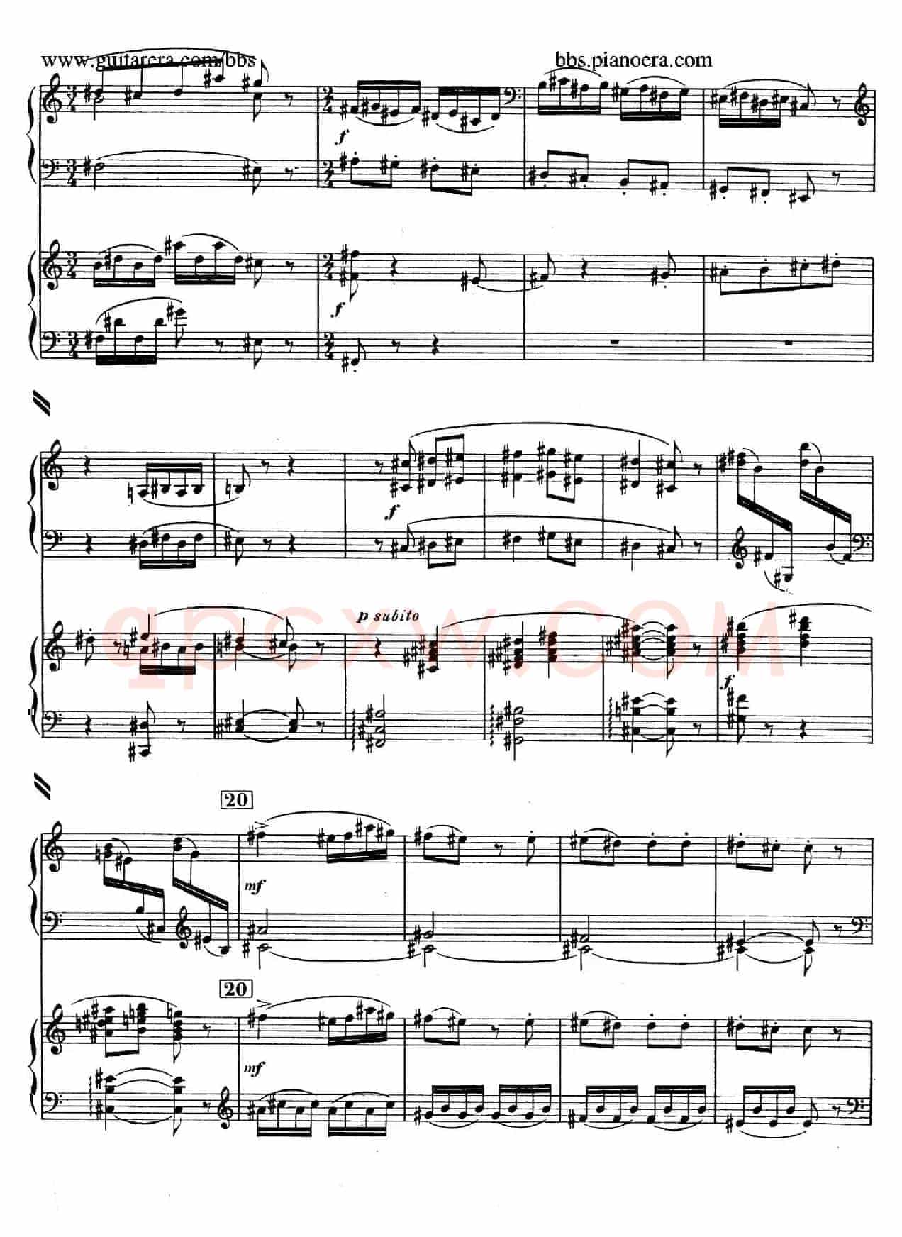 Piano Concerto in c-sharp Minor(升c小调钢琴协奏曲·第三乐章)