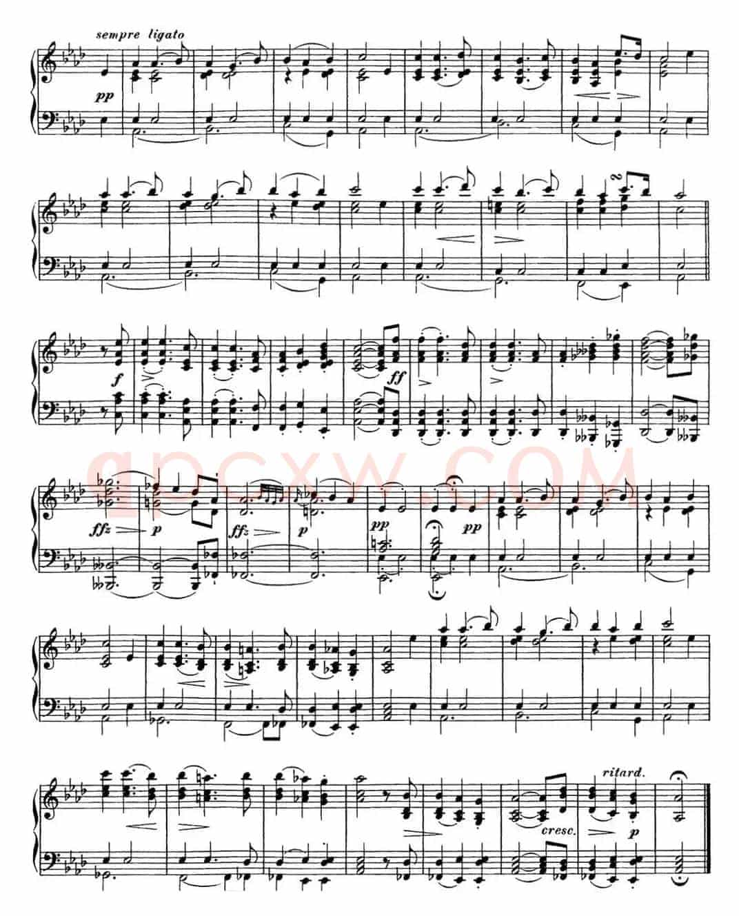 舒伯特降A大调即兴曲D.935，Op.142（NO.2）