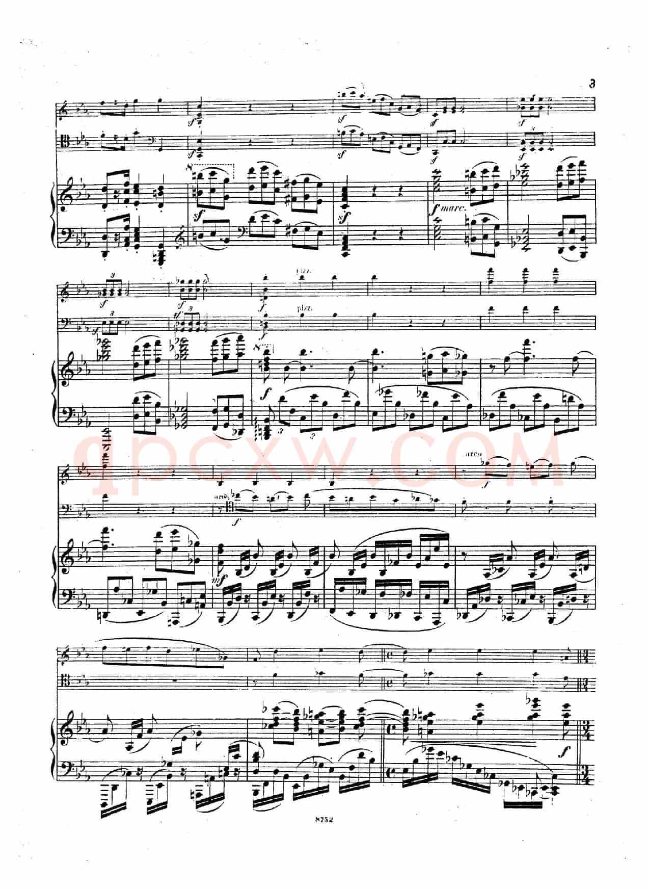 Piano Trio No.3 in c Minor Op.101(c小调第三钢琴三重奏)