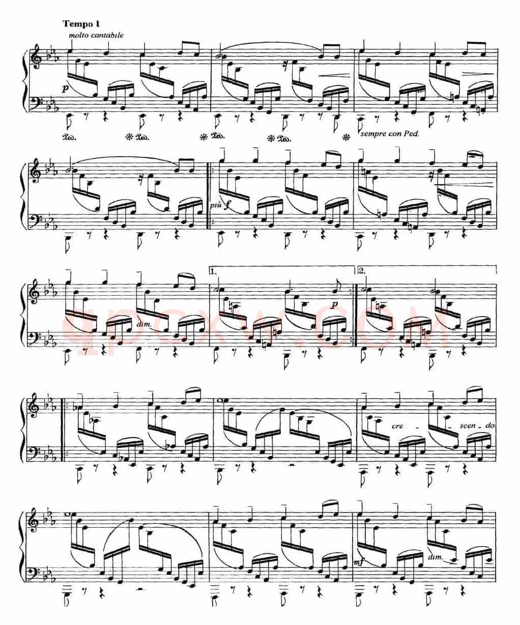 柴可夫斯基18首钢琴小品Op.72(17.Passe lointain)