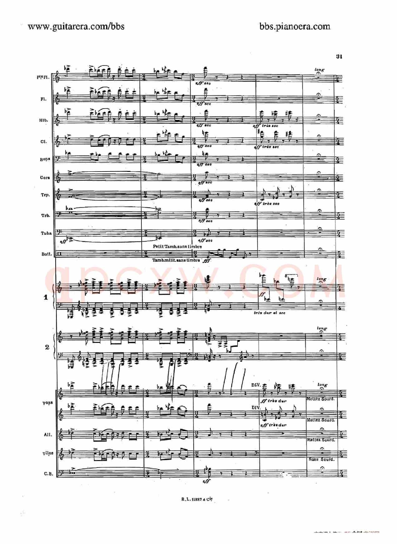 Concerto for 2 Pianos in d Minor(d小调双钢琴协奏曲·总谱)