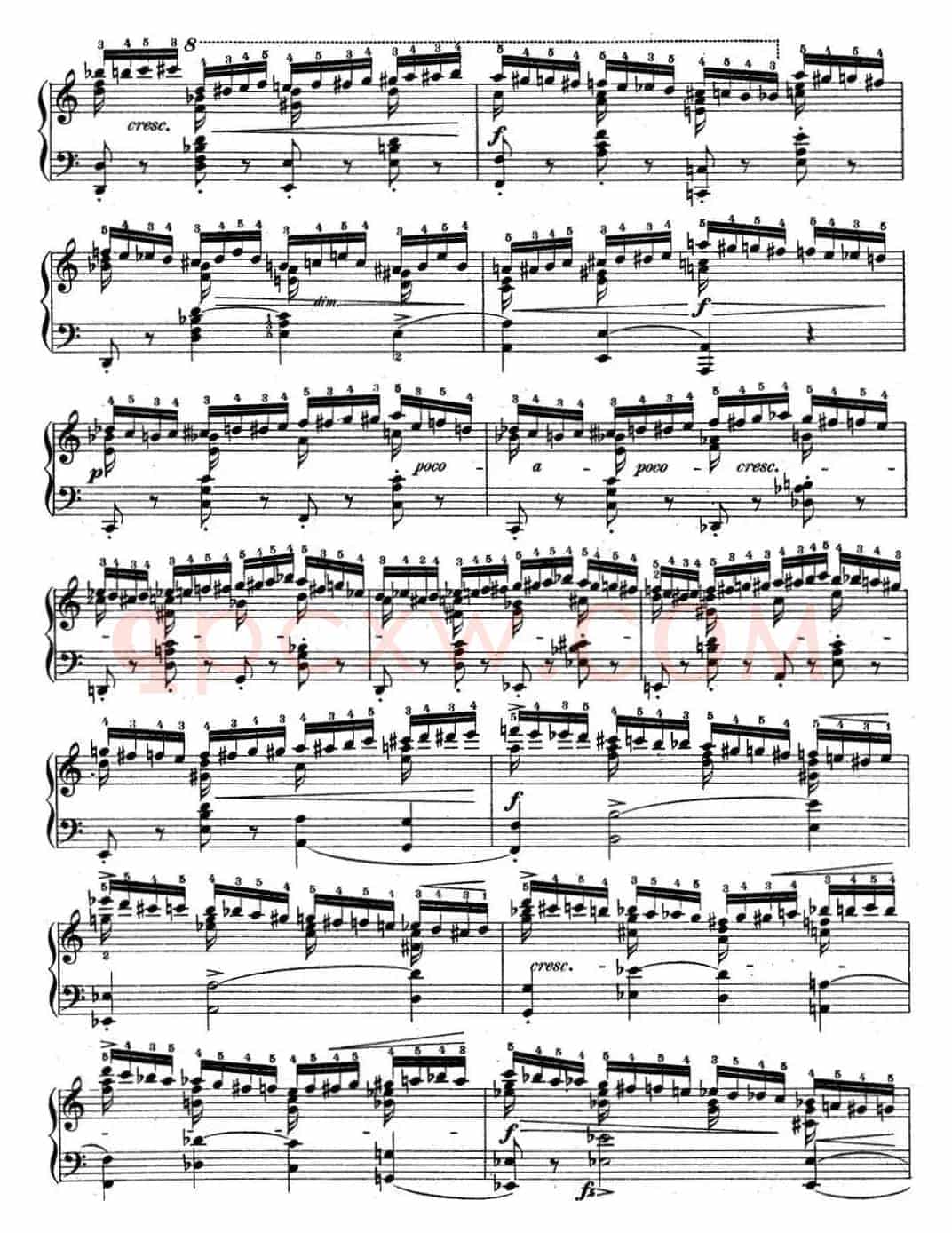 肖邦练习曲2 Op.10 No.2 a小调 A minor