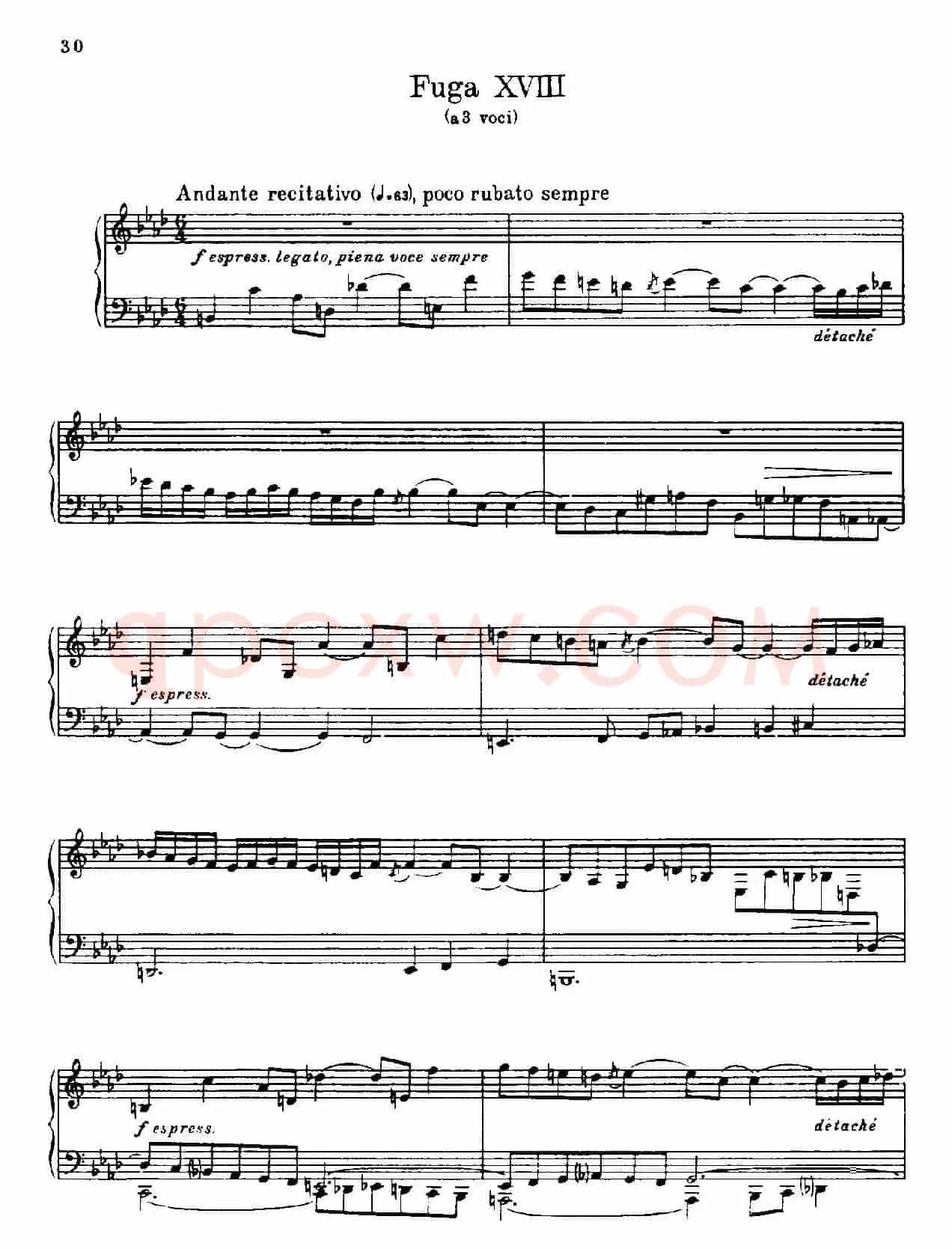 24 Preludes and Fugues Part.2 Op.45(24首前奏曲与赋格·第二部分·18)