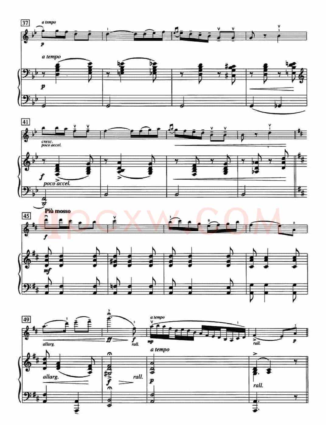 Canzonetta Op.6(短歌)(小提琴+钢琴伴奏)