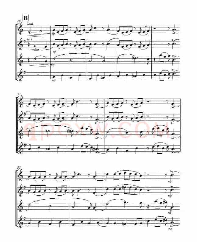 Yellow Jazz（saxophone quartet、四重奏）