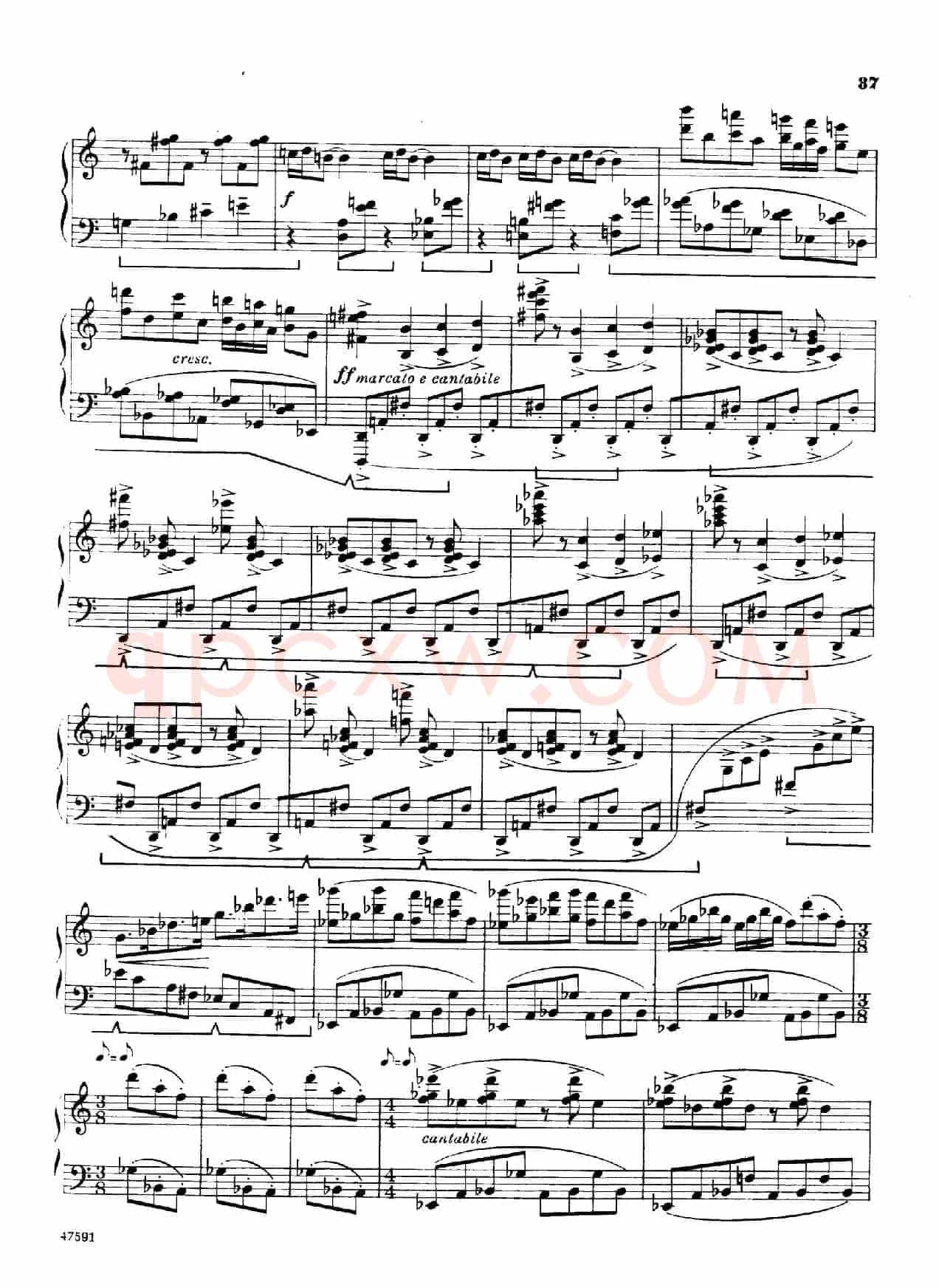 Piano Sonata in E-flat Major Op.95(降E大调钢琴奏鸣曲·Ⅲ)
