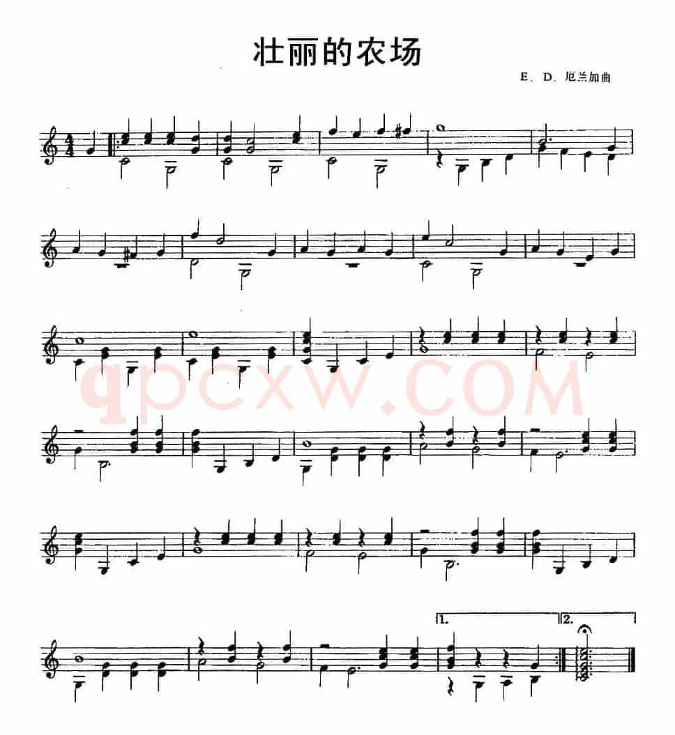 壮丽的农场（古典吉他）