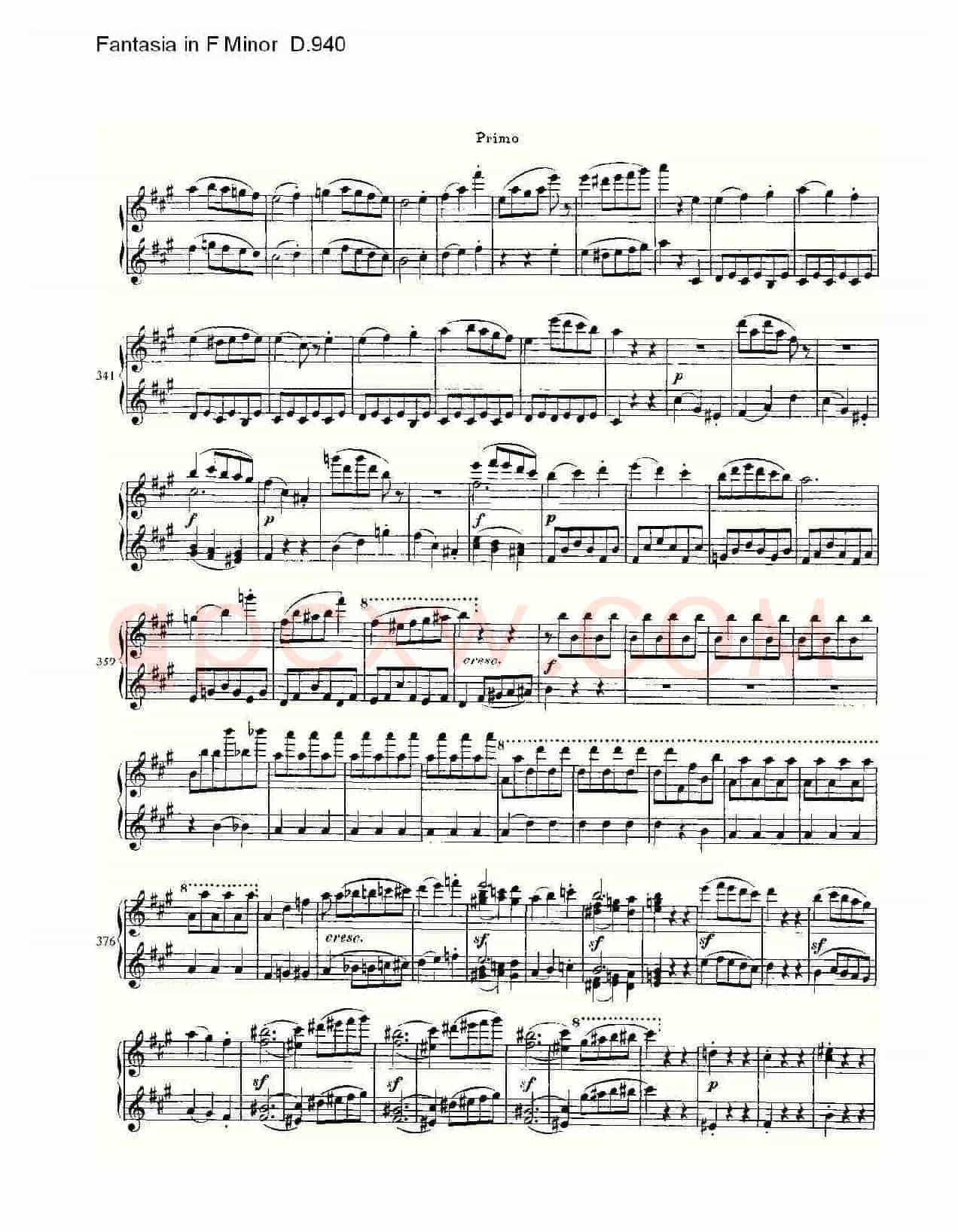 Fantasia in F Minor D.940（F小调幻想曲D.940）