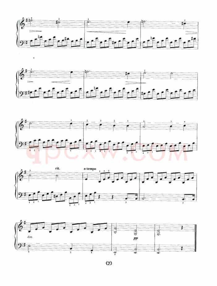 “月光”奏鸣曲Op.27 No.2（第一乐章：持续的慢板）