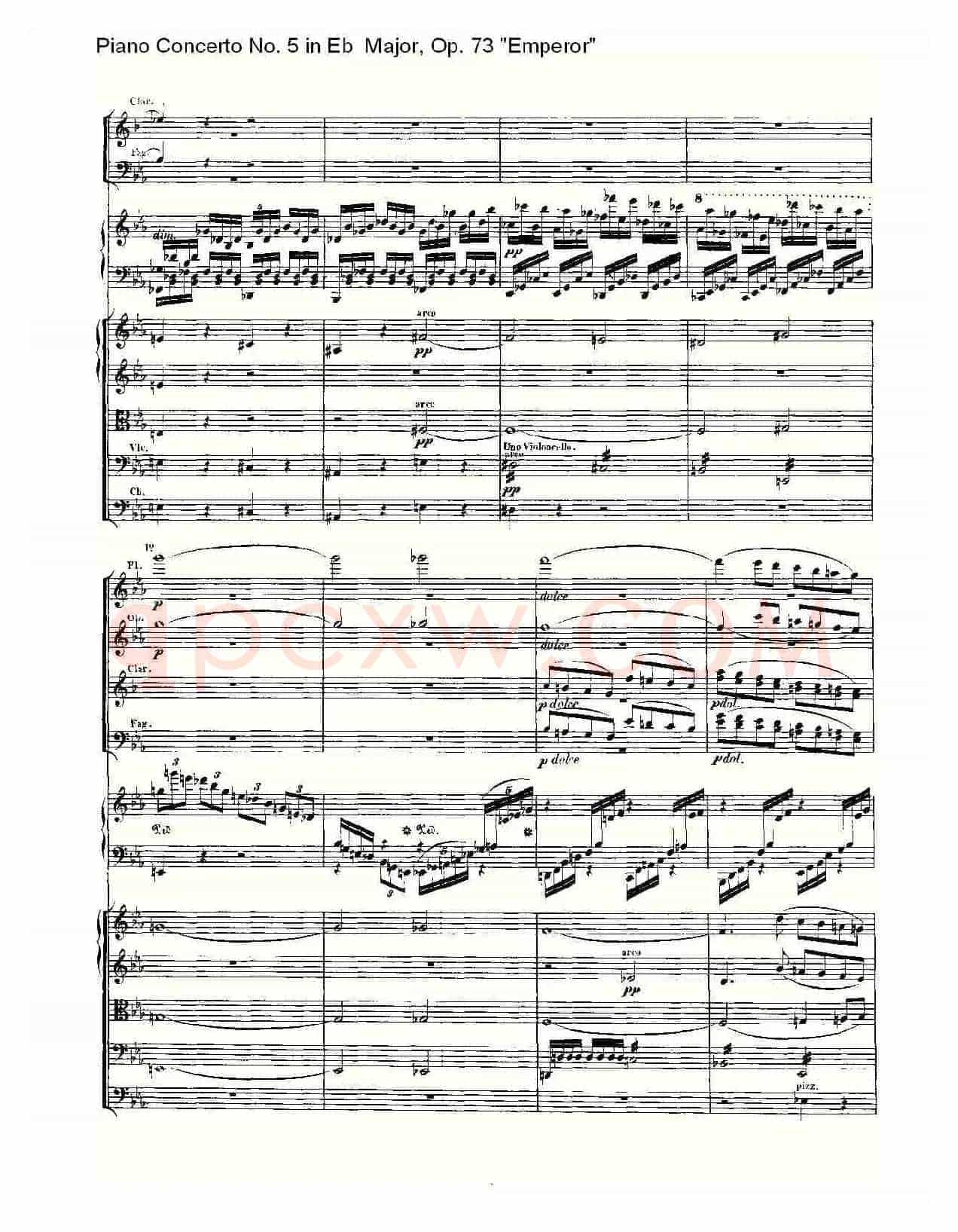 Eb大调钢琴第五协奏曲 Op.73“皇帝” 第一乐章（一）