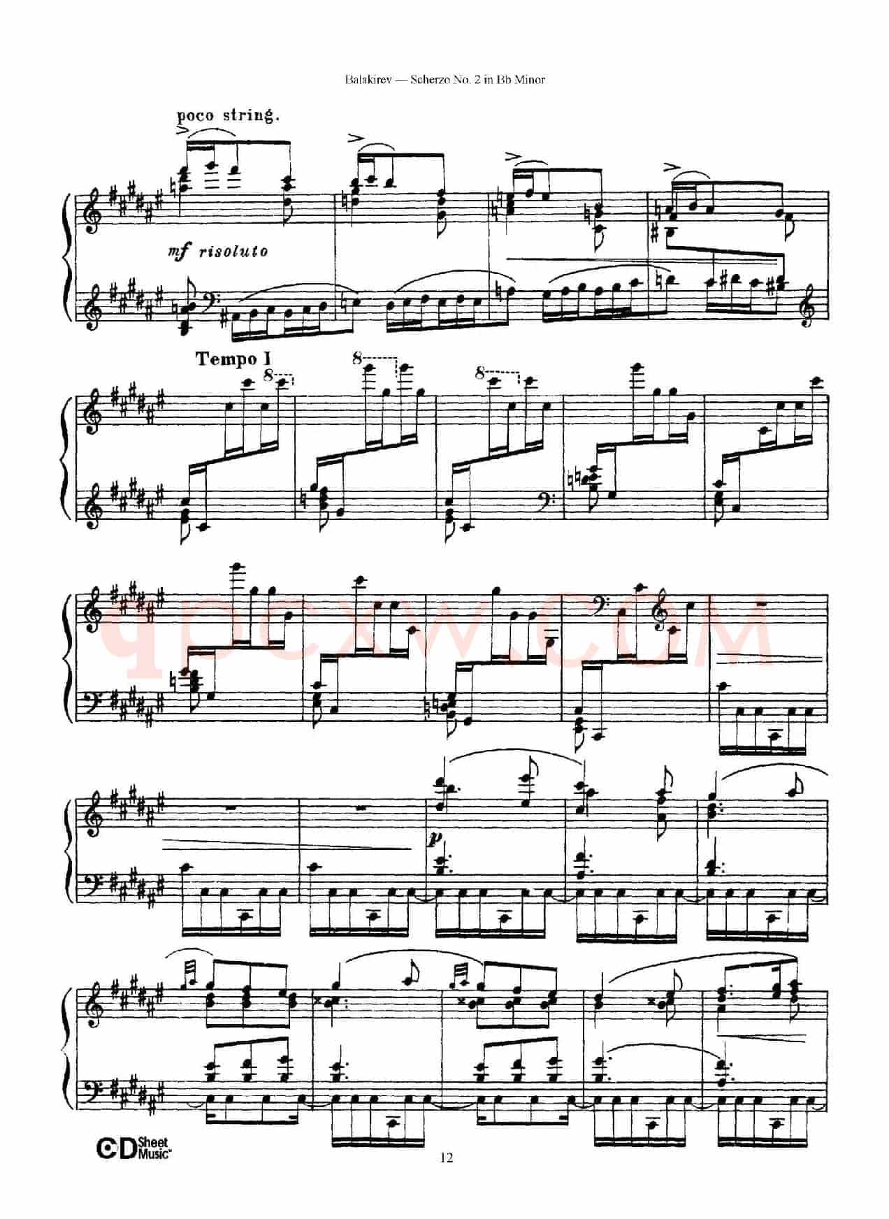 Scherzo No.2 in B-flat Minor（降b小调第二谐谑曲）