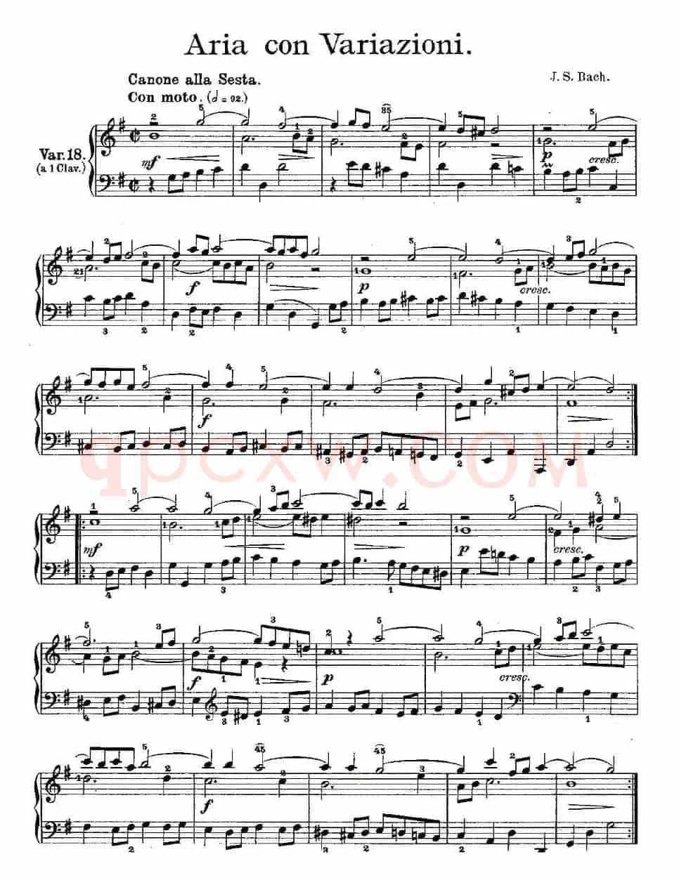Aria con Variazioni 之18