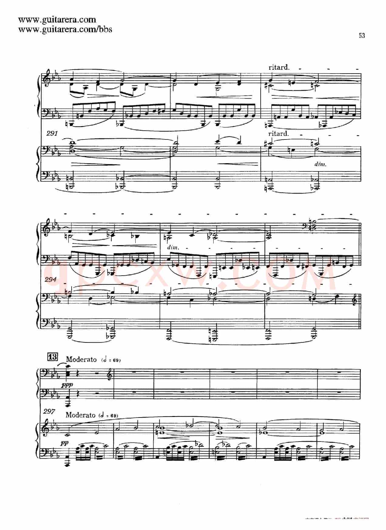 c小调第二钢琴协奏曲 Op.18(双钢琴·第一乐章)