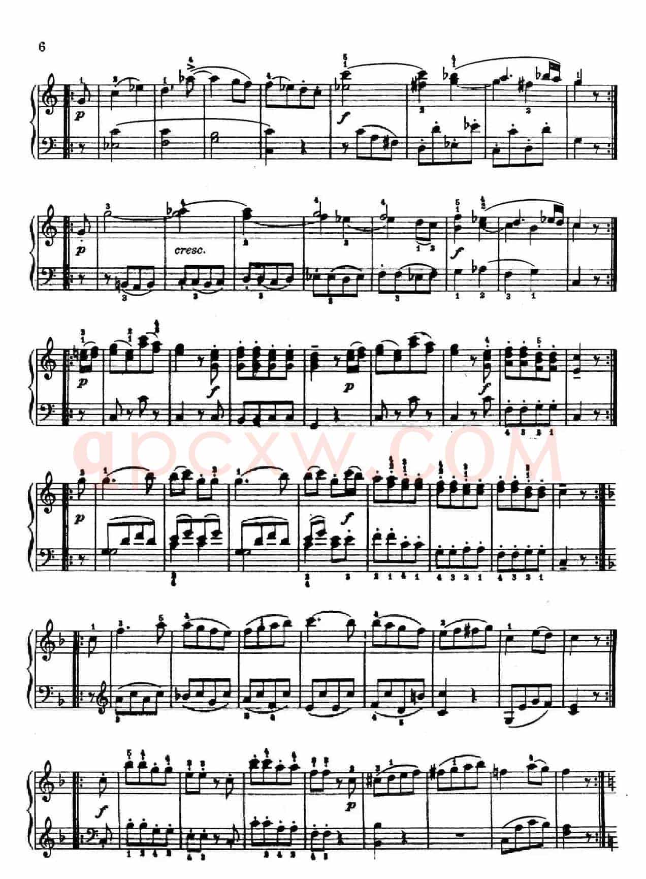 6 Viennese Sonatinas K.439b(6首维也纳小奏鸣曲·Ⅰ)