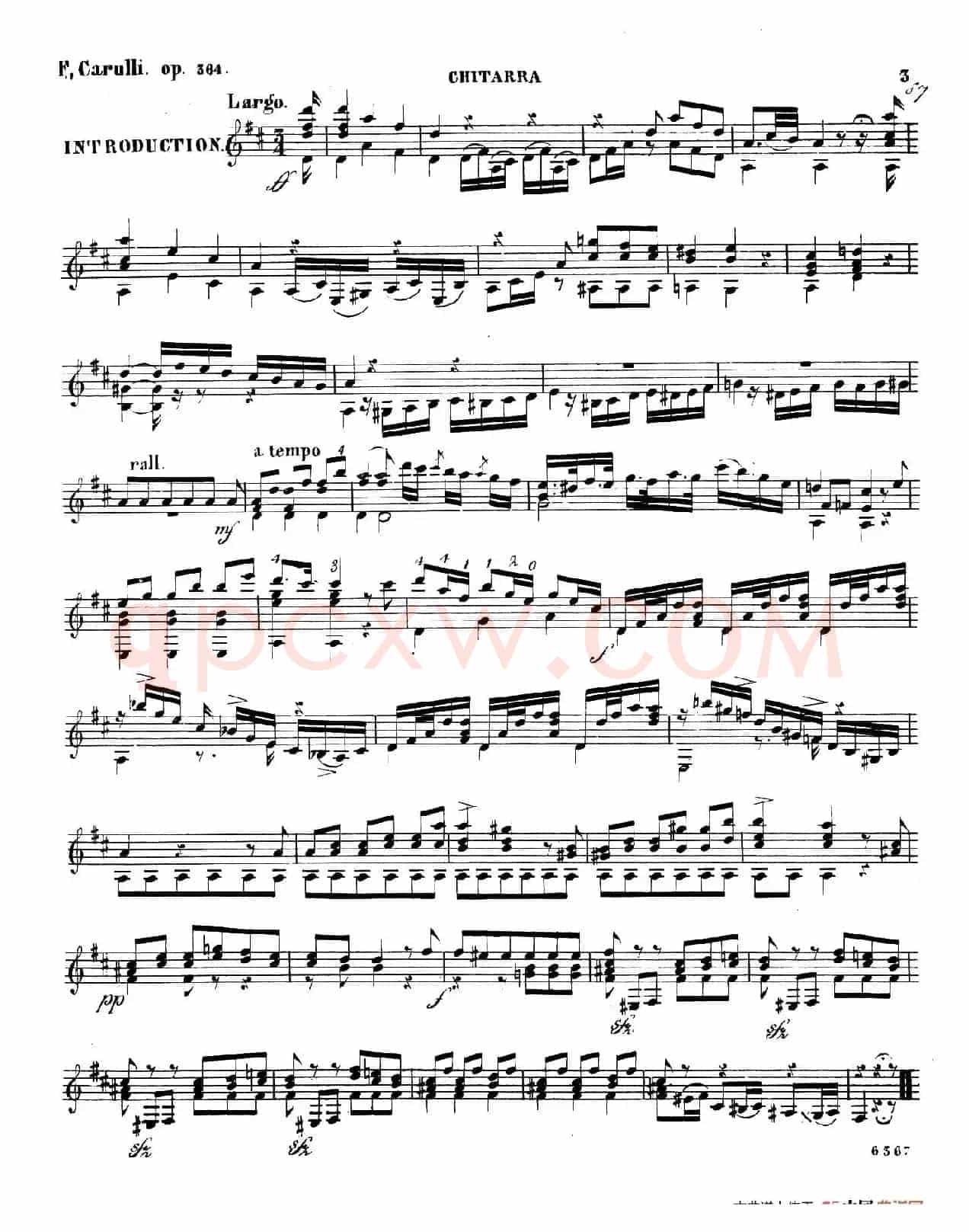 Carulli Op.364（古典吉他）