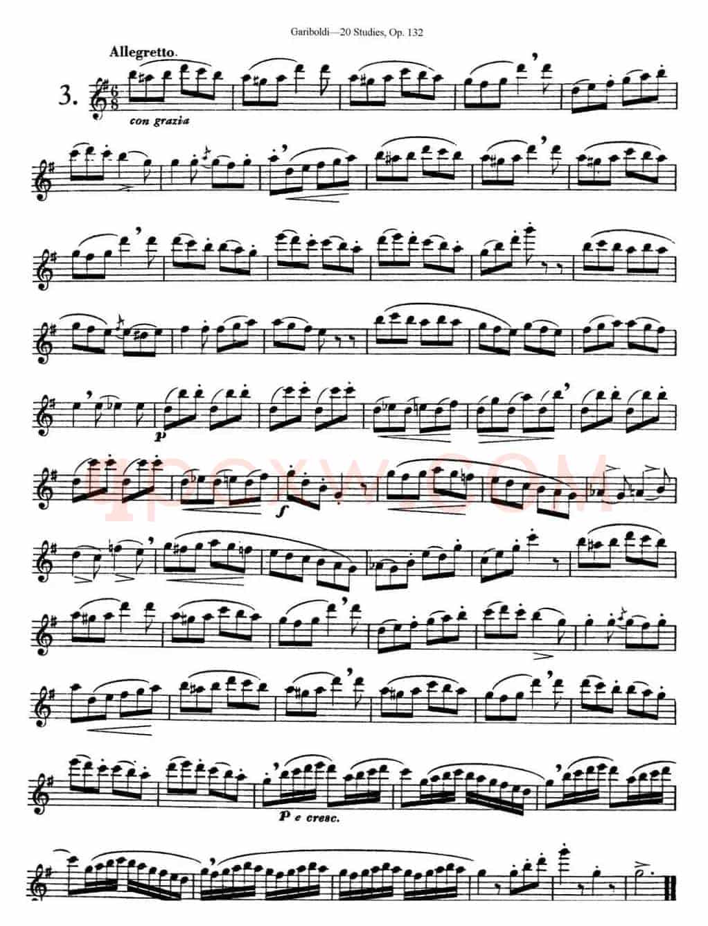 二十首练习曲作品132号之3