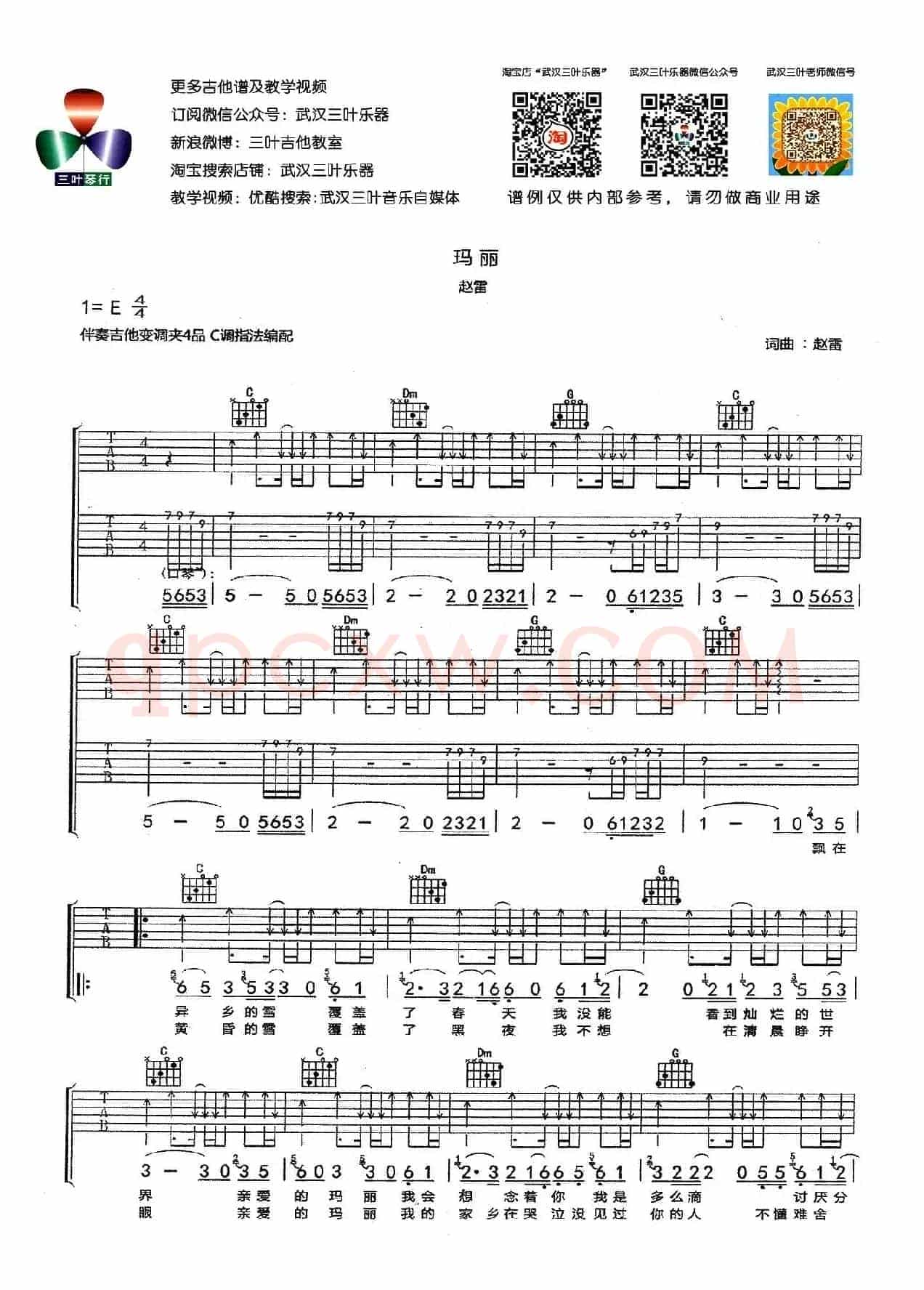 玛丽（武汉三叶乐器编配版）