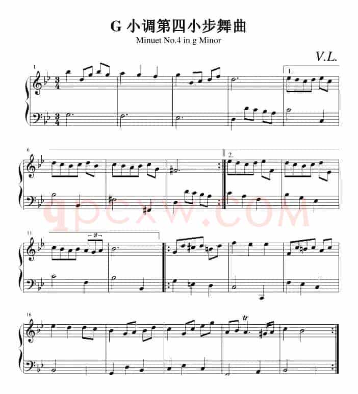 G小调第四小步舞曲.