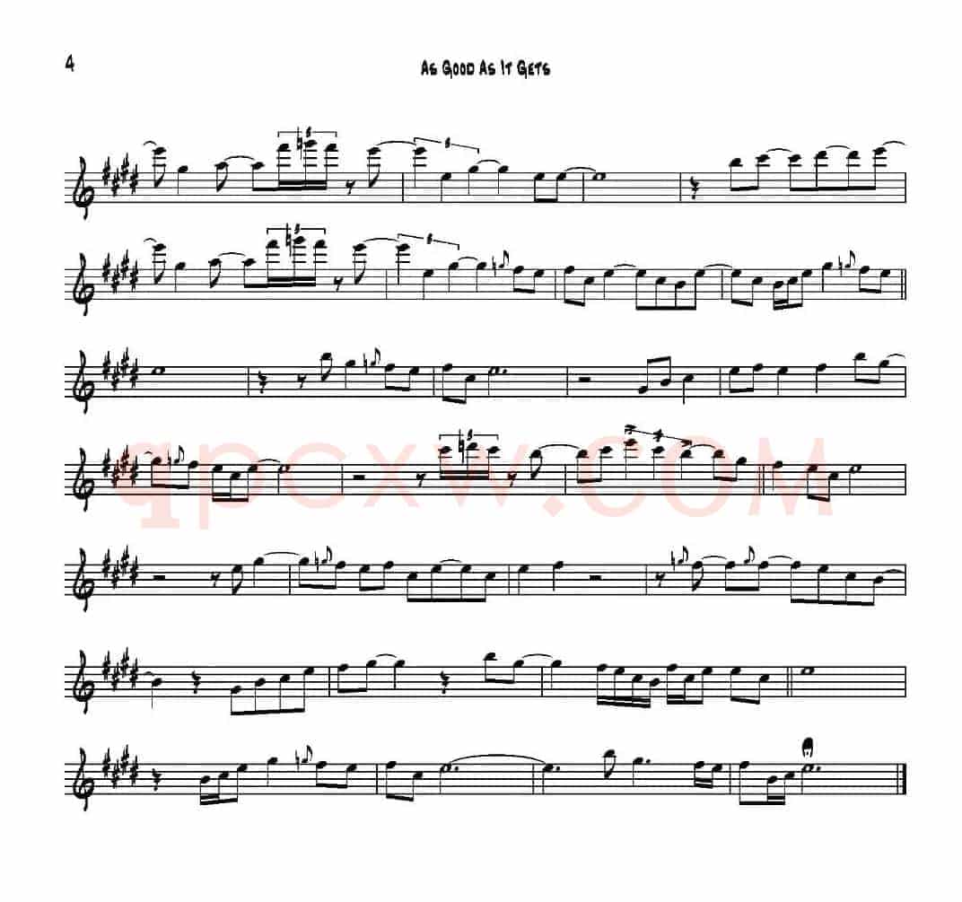 As Good As It Gets（B-FLAT）