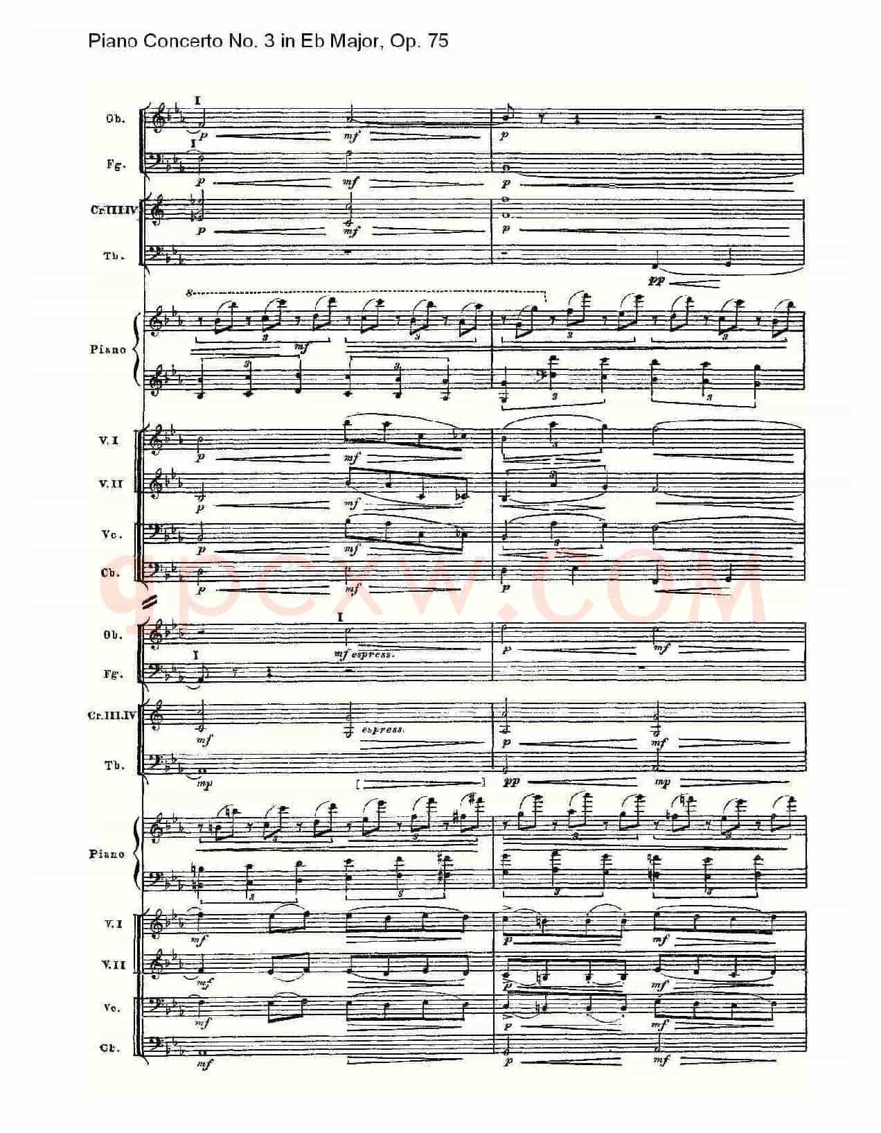 Piano Concerto No.3 in Eb Major, Op.75(Eb大调第三钢琴协奏)