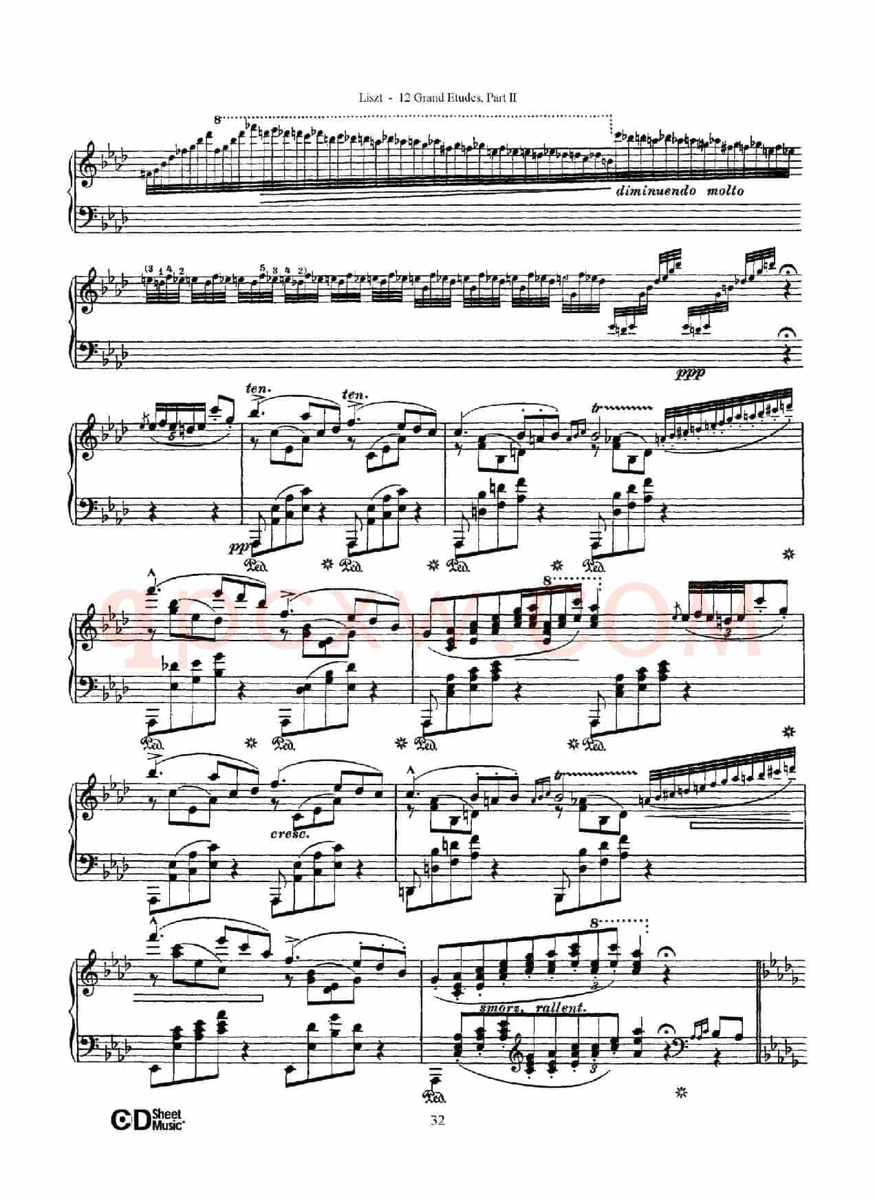 12 Grand Etudes S.137（12首华丽的练习曲·9）