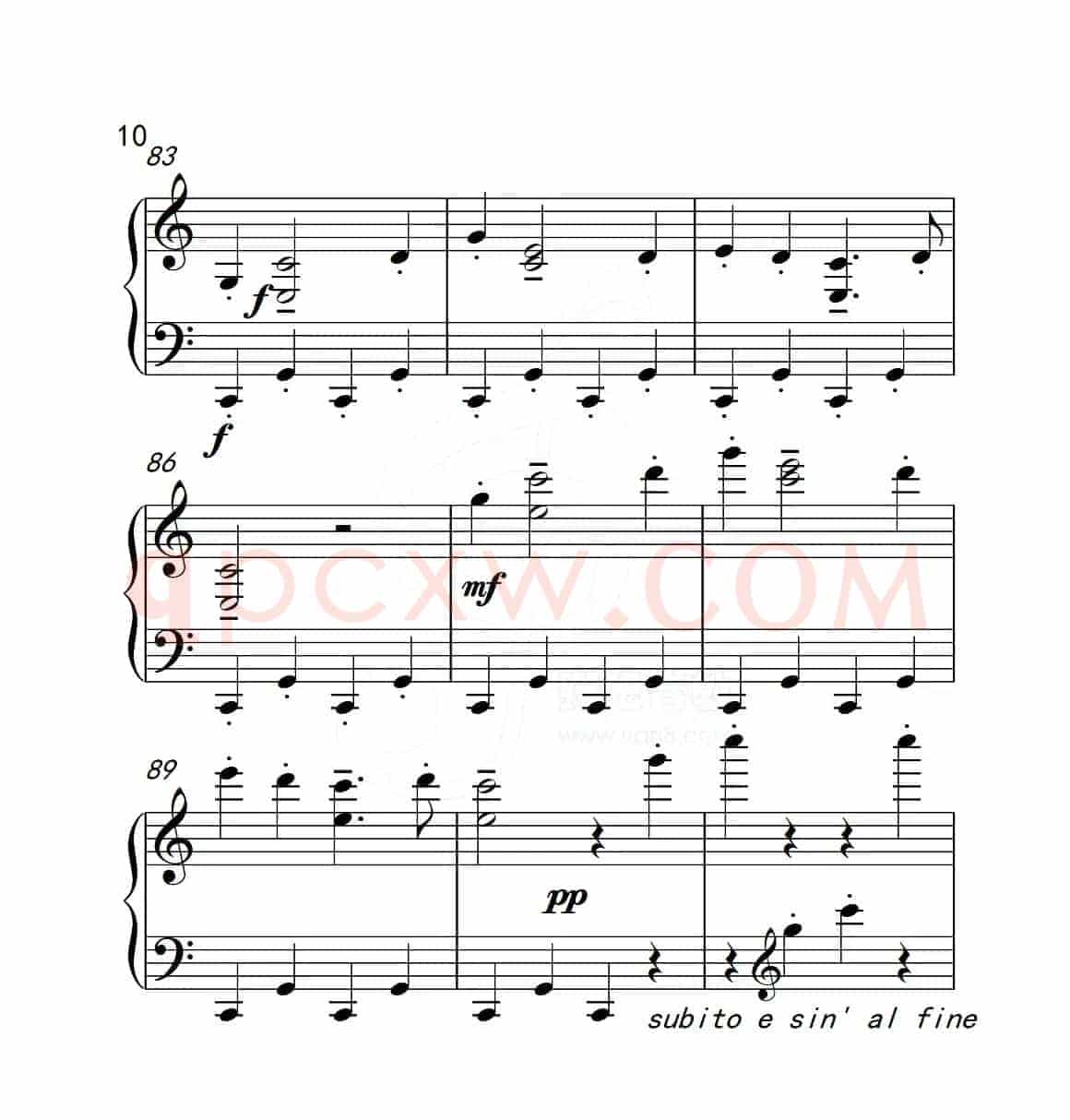 第五级 木偶游行（中国音乐学院钢琴考级作品1~6级）
